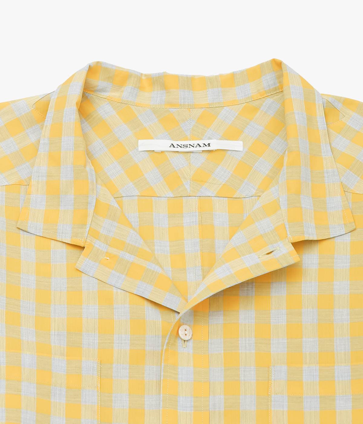 ANSNAM "EX SHIRT｜DEADSTOCK" (YELLOW CHECK)