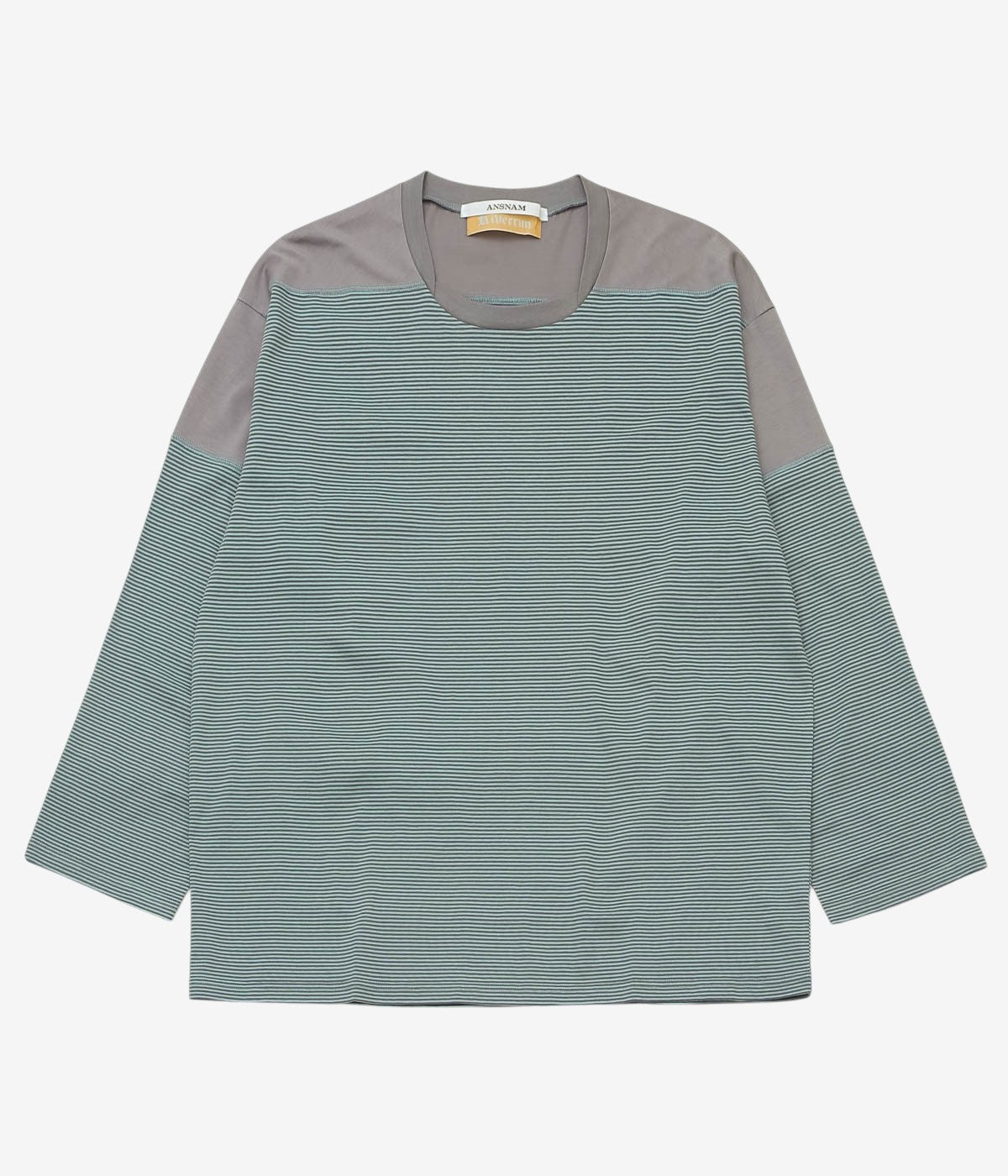 トップス ANSNAM MARINE BORDER T-SHIRT size4 ANSNAM ''MARINE BORDER T-SHIRT｜NARROW STRIPE'' (CHARCOAL×BLUE
