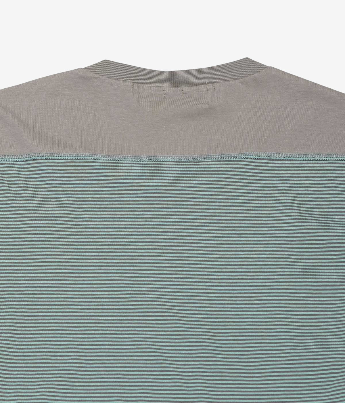 ANSNAM ''MARINE BORDER T-SHIRT｜NARROW STRIPE'' (CHARCOAL×BLUE)