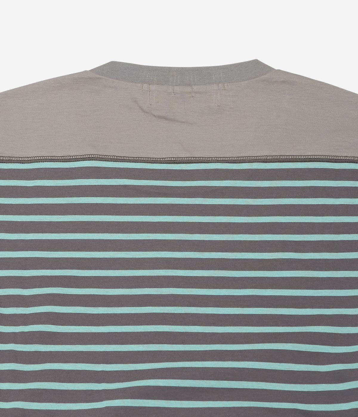 ANSNAM ''MARINE BORDER T-SHIRT｜WIDE STRIPE'' (CHARCOAL×BLUE