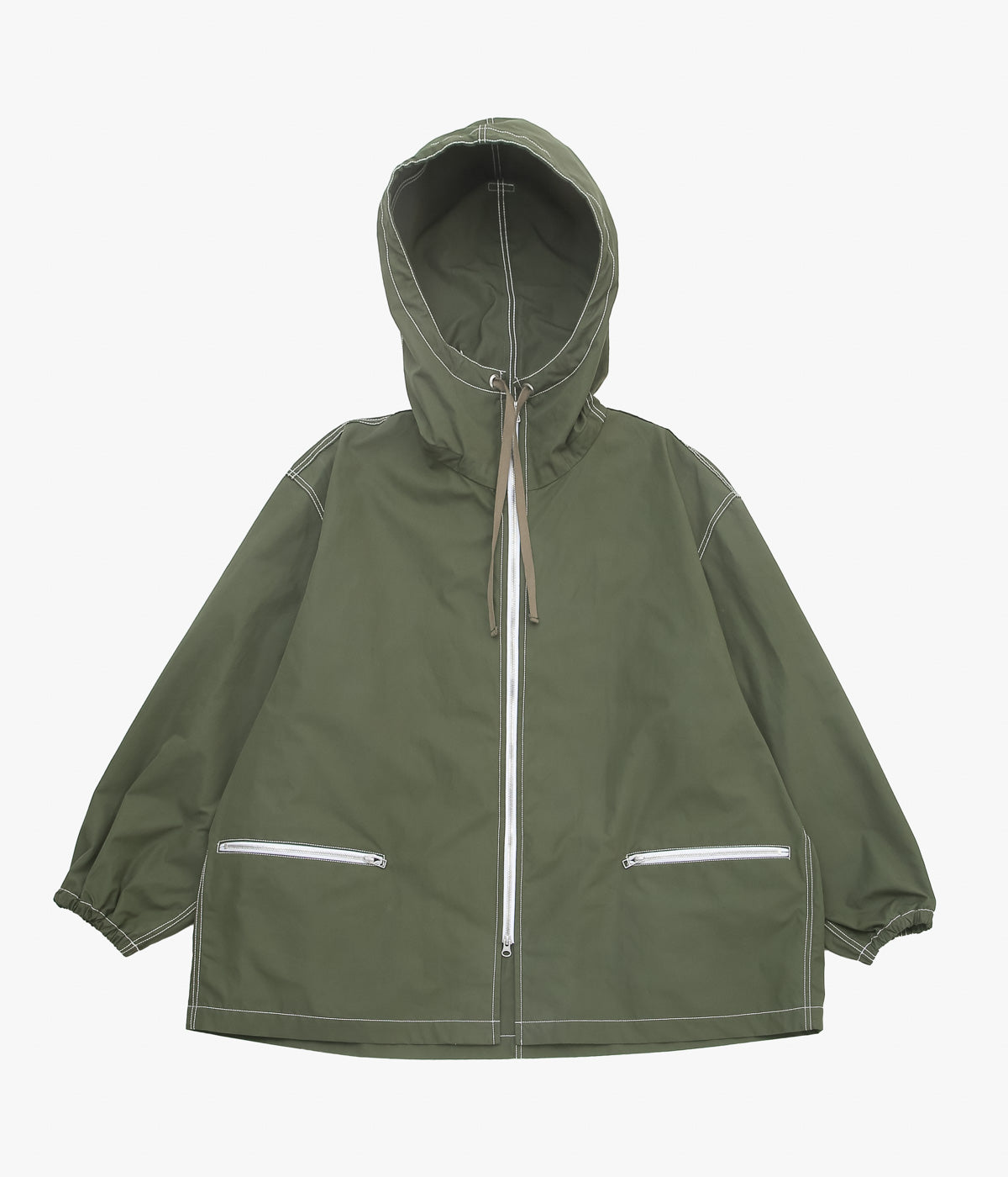 ANSNAM ''VENTILE HOODED COAT'' (OLIVE)