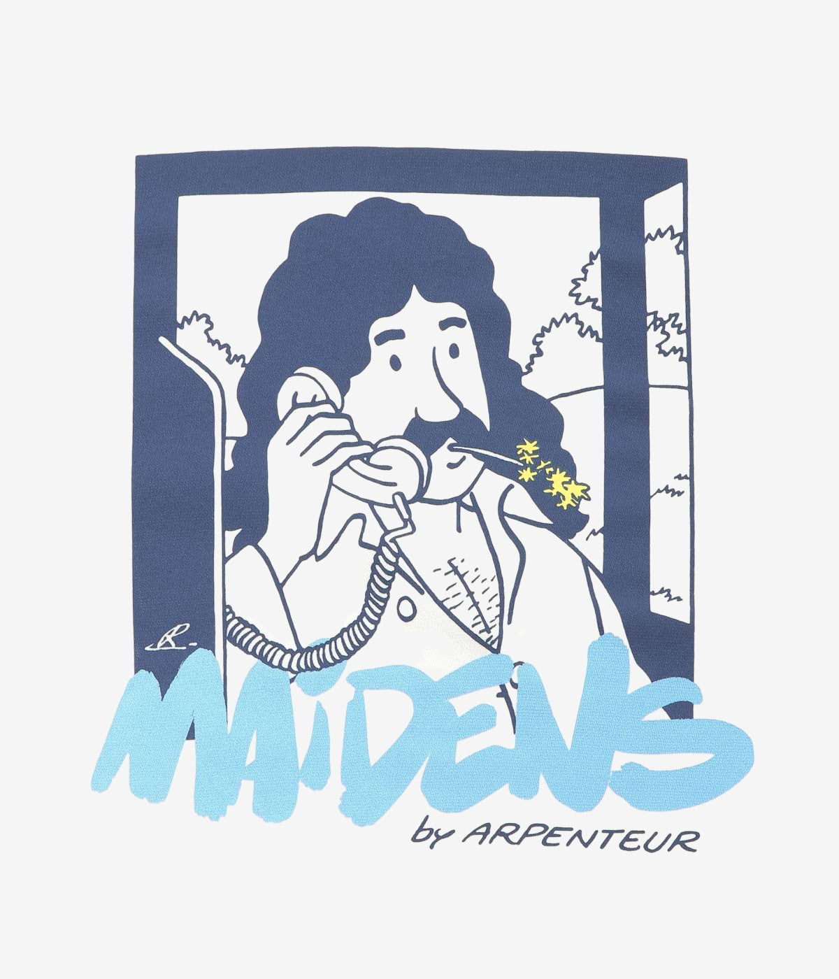 ARPENTEUR ''TELEPHONE T-SHIRT MAIDENS EXCLUSIVE'' (NATURAL)