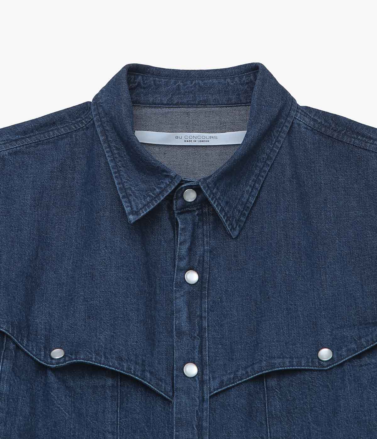 AU CONCOURS ''JACKY WESTERN SHIRT'' (INDIGO)