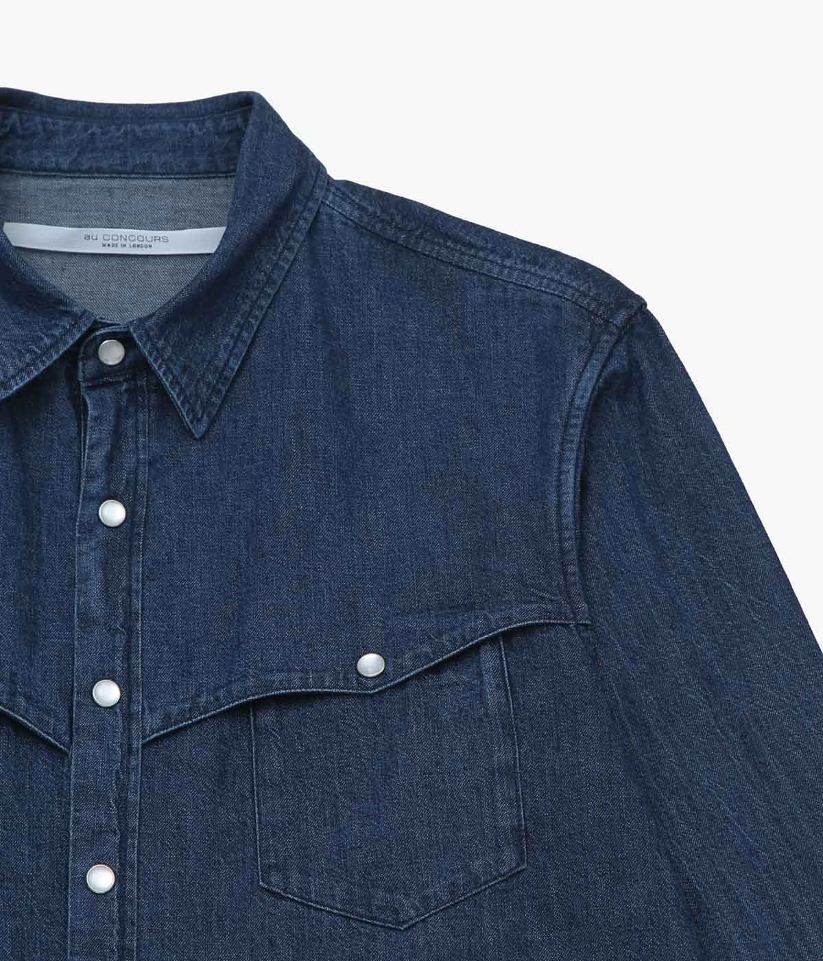 AU CONCOURS ''JACKY WESTERN SHIRT'' (INDIGO)