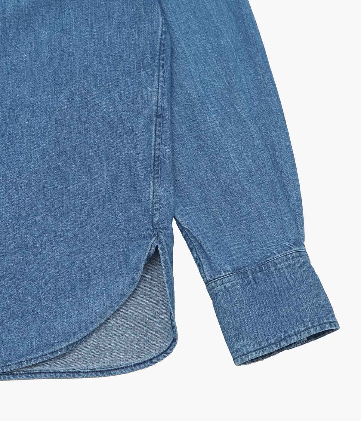 AU CONCOURS ''JACKY WESTERN SHIRT'' (THRASHED INDIGO)