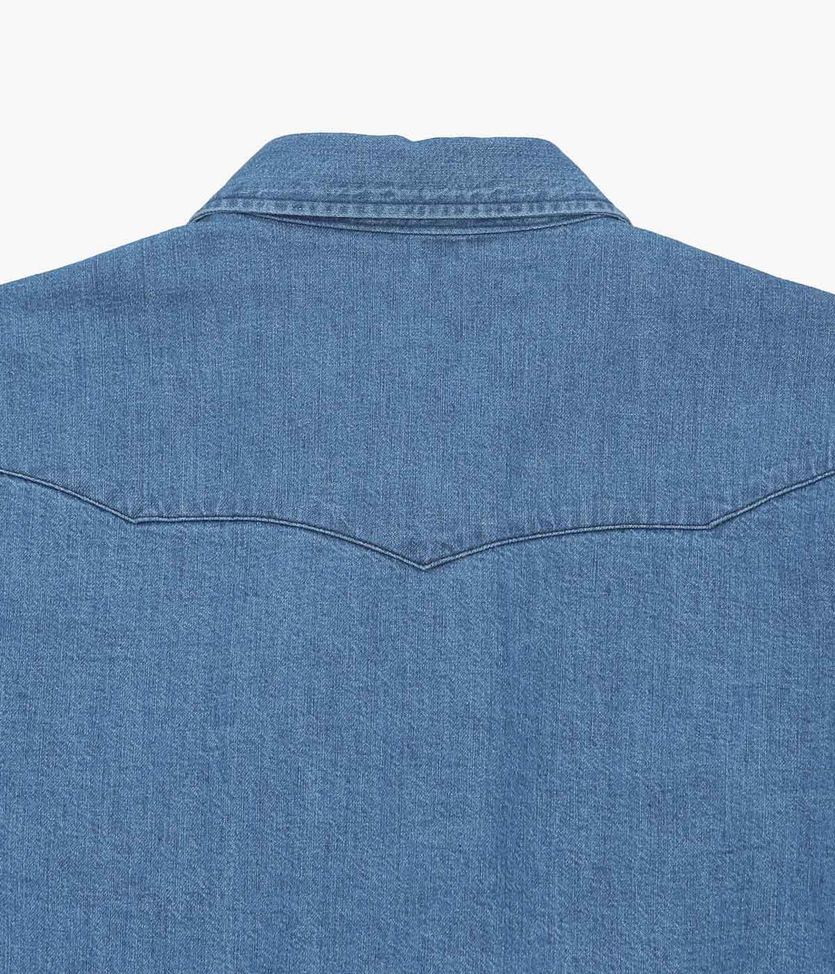 AU CONCOURS ''JACKY WESTERN SHIRT'' (THRASHED INDIGO)