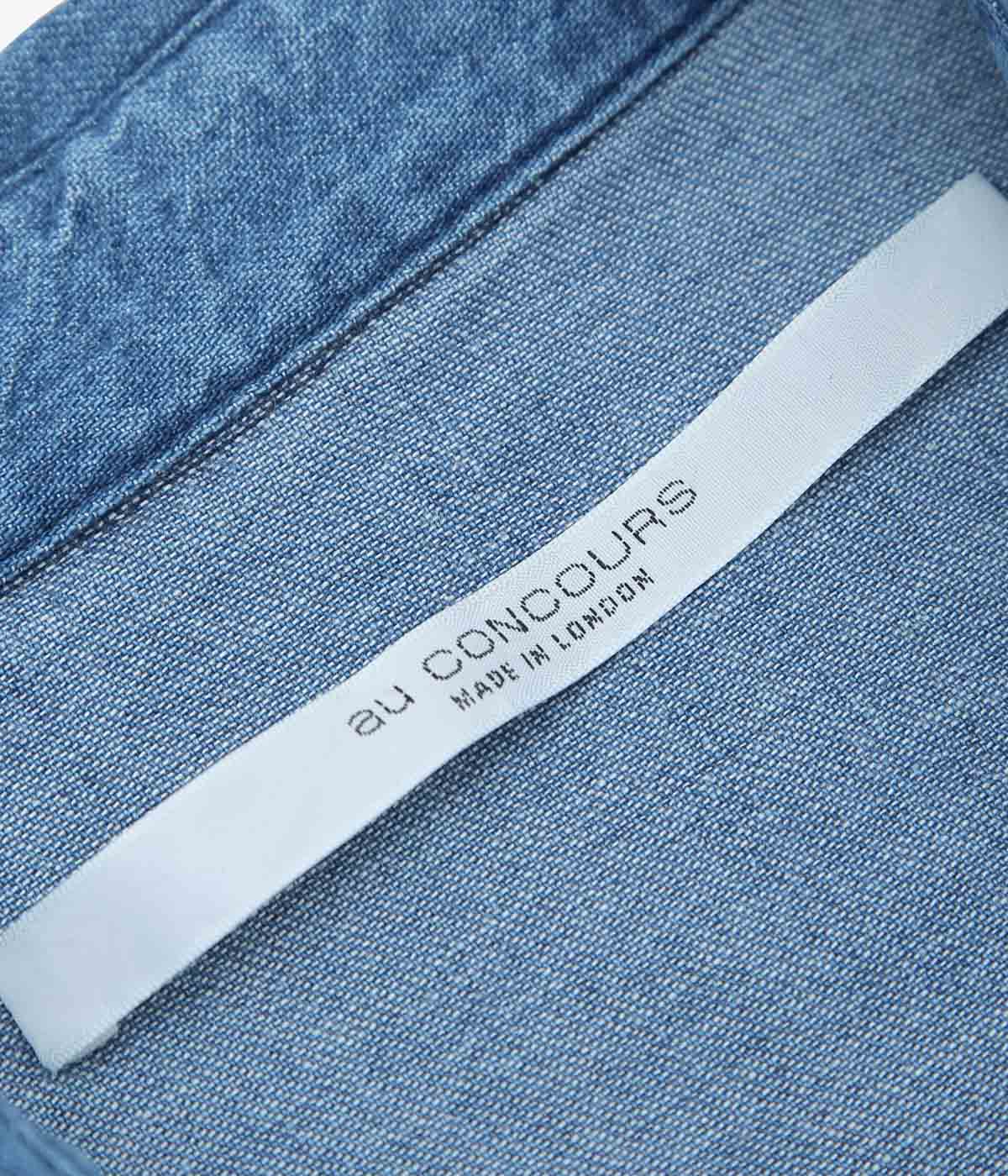 AU CONCOURS ''JACKY WESTERN SHIRT'' (THRASHED INDIGO)