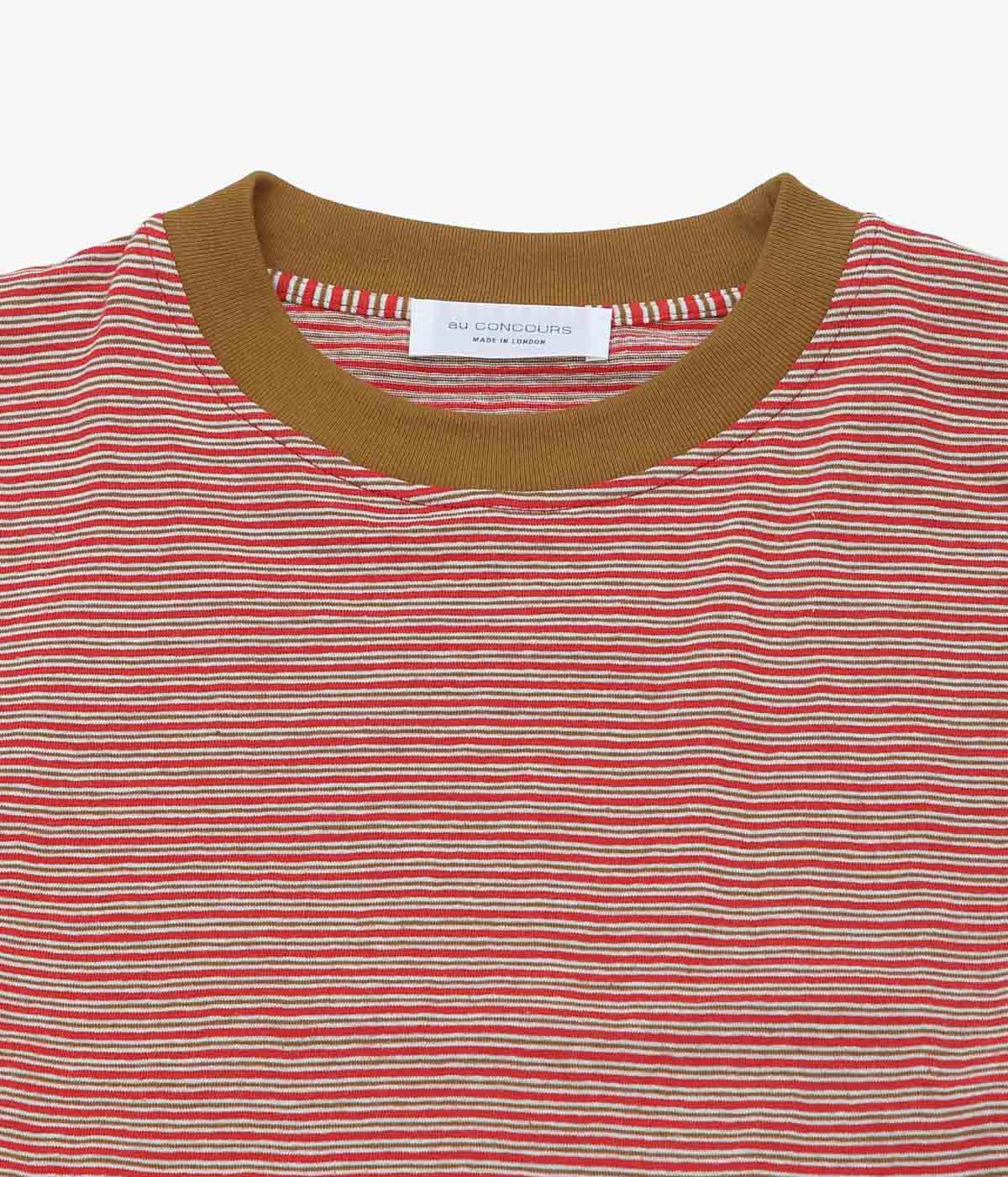 AU CONCOURS ''STRIPED LONGSLEEVE'' (BEIGE/RED/WHITE)