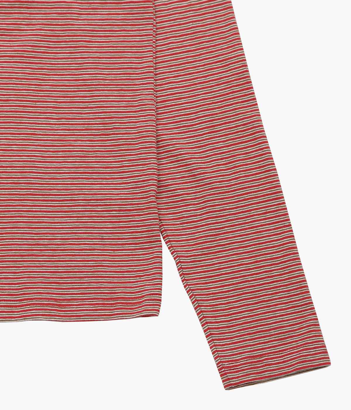 AU CONCOURS ''STRIPED LONGSLEEVE'' (BEIGE/RED/WHITE)