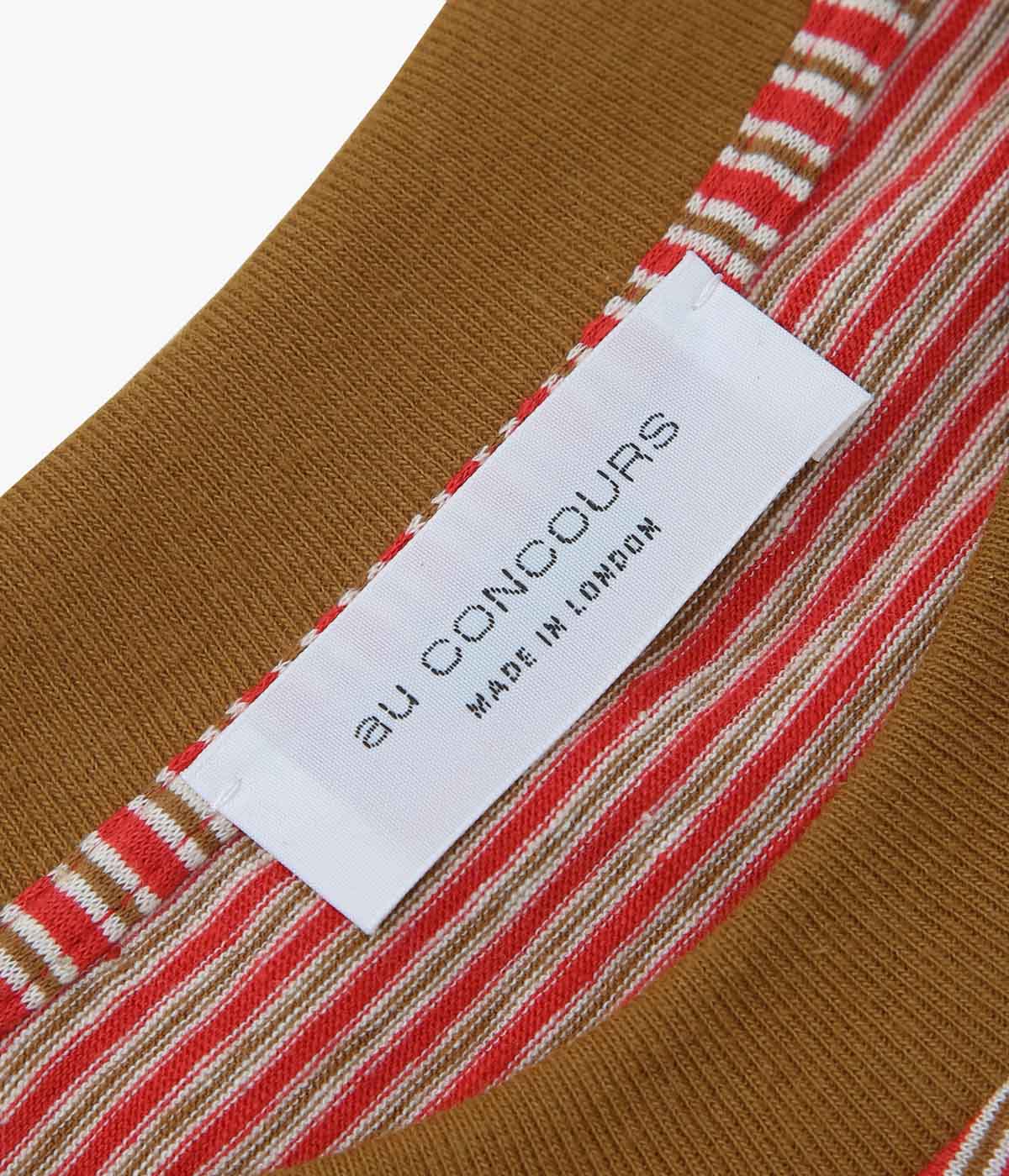AU CONCOURS ''STRIPED LONGSLEEVE'' (BEIGE/RED/WHITE)