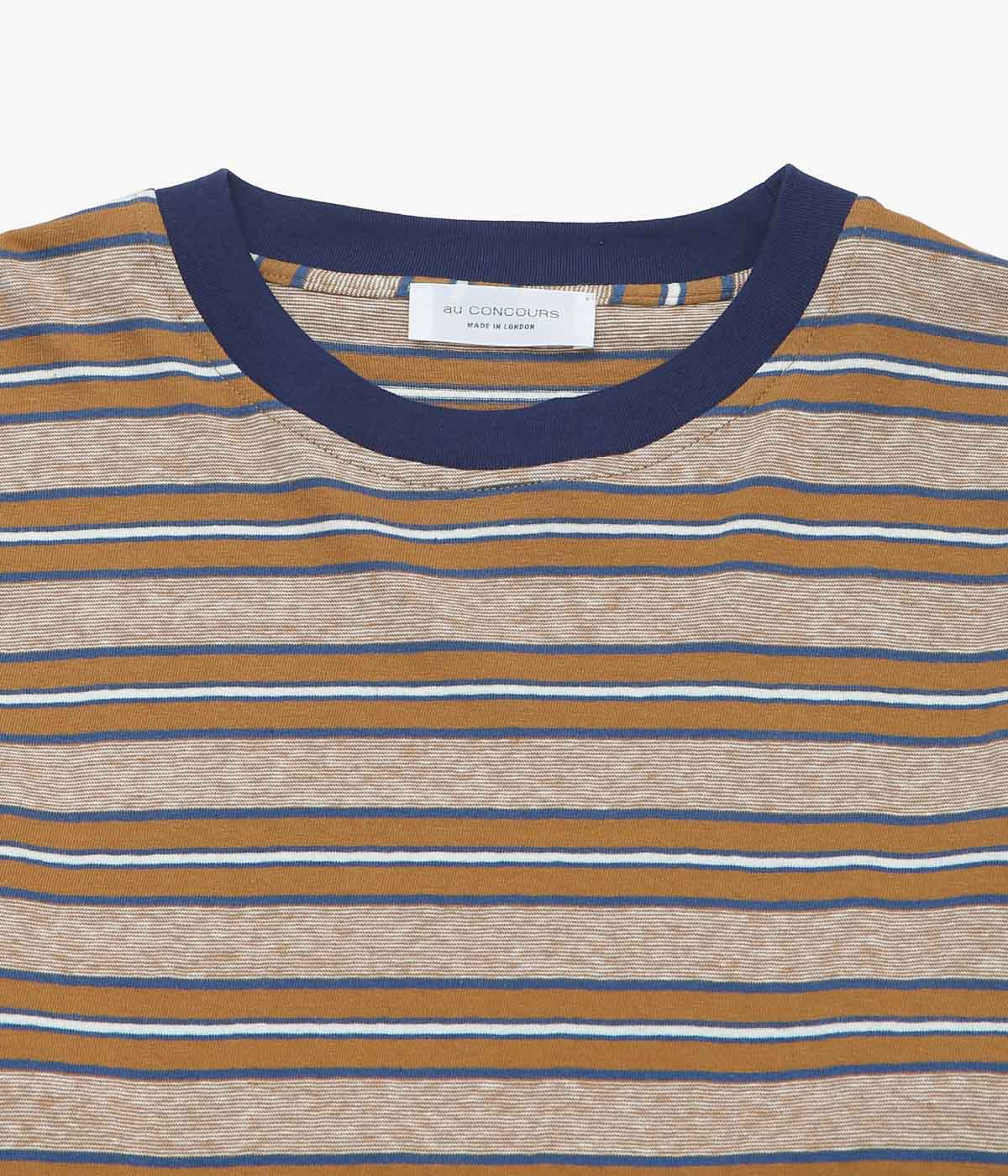 AU CONCOURS ''STRIPED LONGSLEEVE'' (BROWN/BLUE/WHITE)