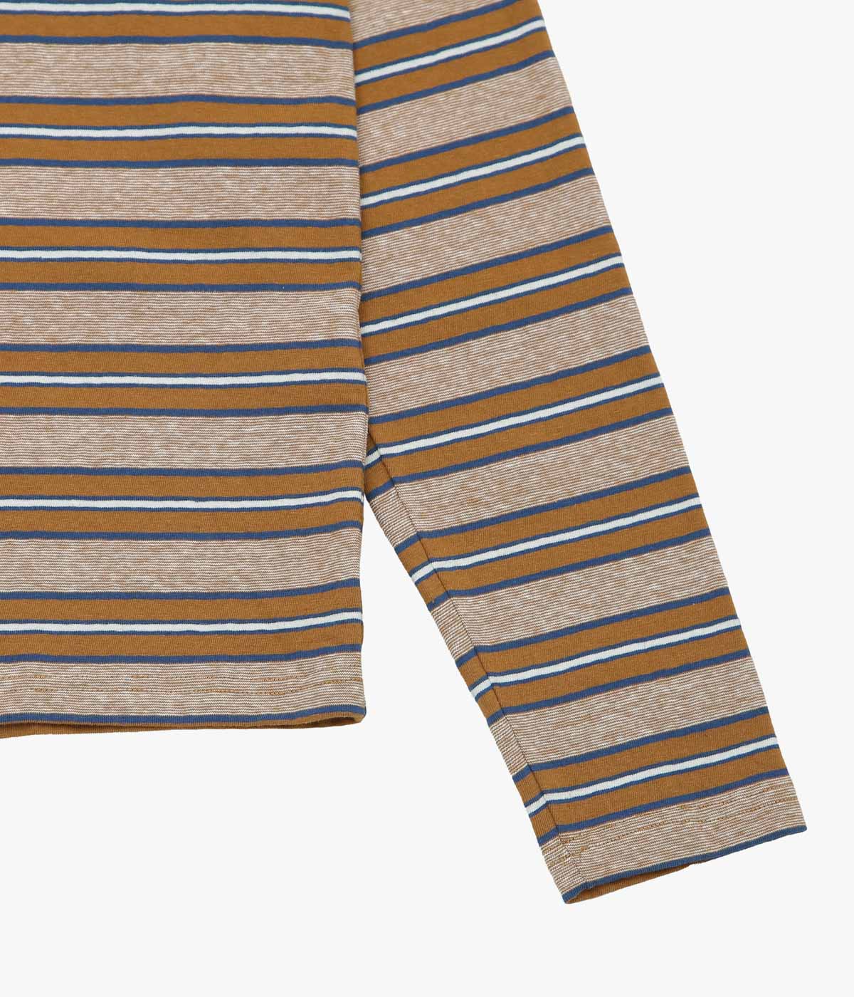 AU CONCOURS ''STRIPED LONGSLEEVE'' (BROWN/BLUE/WHITE)