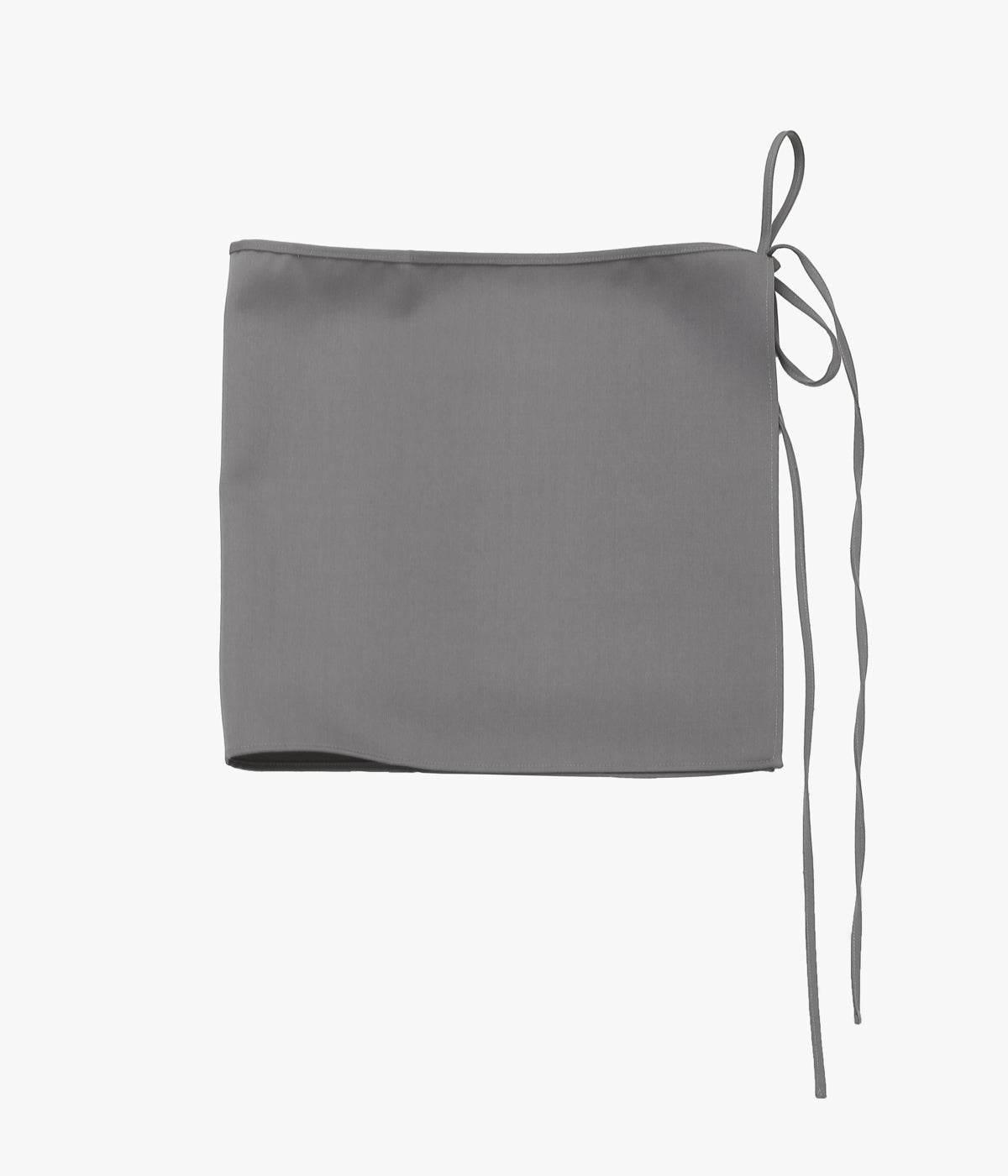 BAMBOU ROGER KWONG 'MINI OVERSKIRT/WOOL GRAIN DE POUDRE' (ASH CLOUD)