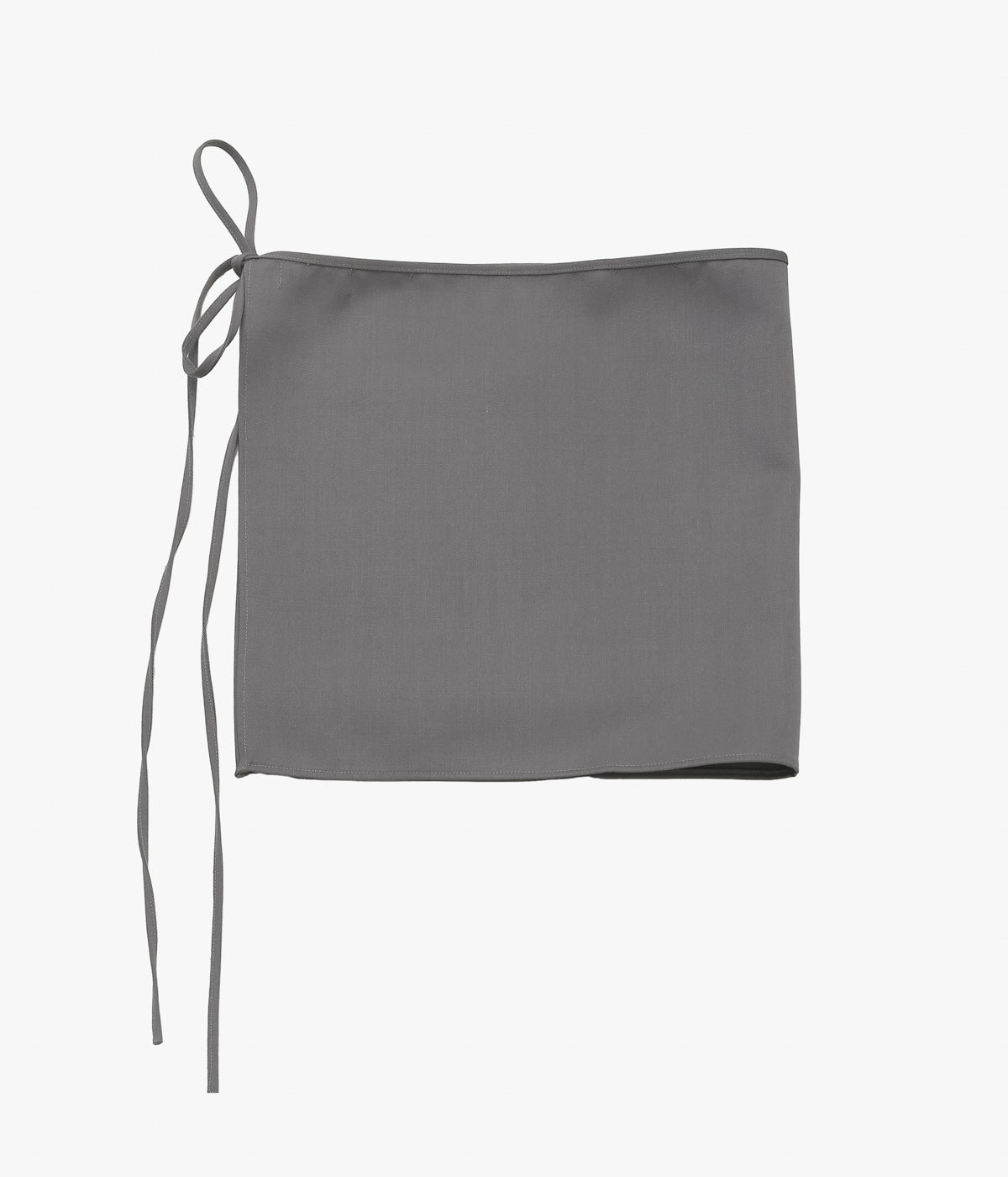 BAMBOU ROGER KWONG 'MINI OVERSKIRT/WOOL GRAIN DE POUDRE' (ASH CLOUD)