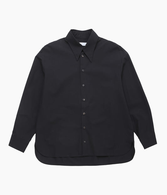 BAMBOU ROGER KWONG ''OVERSIZED LONG SLEEVE SHIRT WR COTTON POPLIN'' (BLACK)