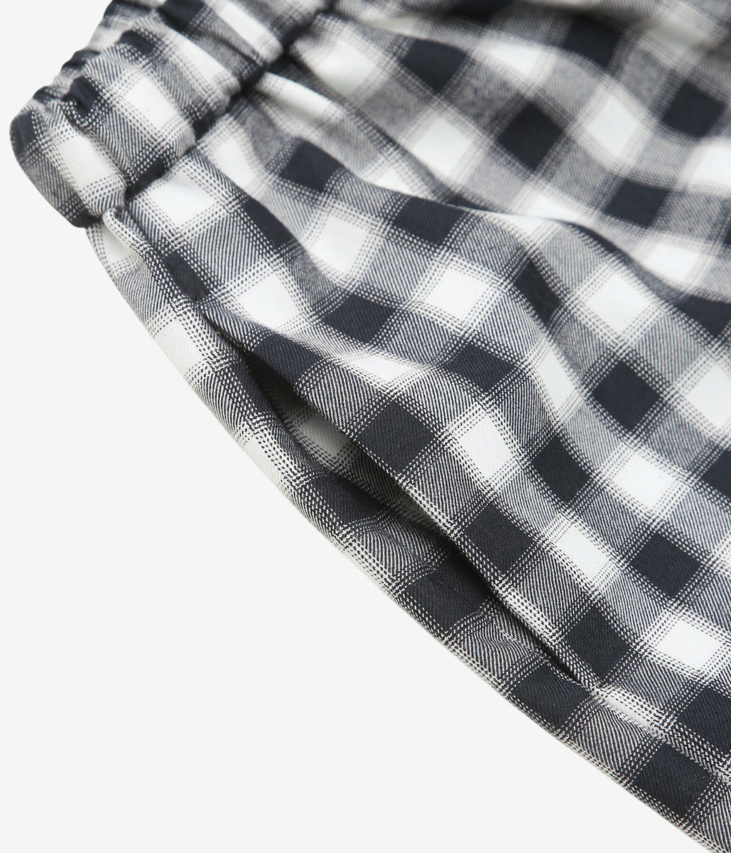 BAMBOU ROGER KWONG ''PYJAMA TROUSERS CHECK'' (DARK BLUE)