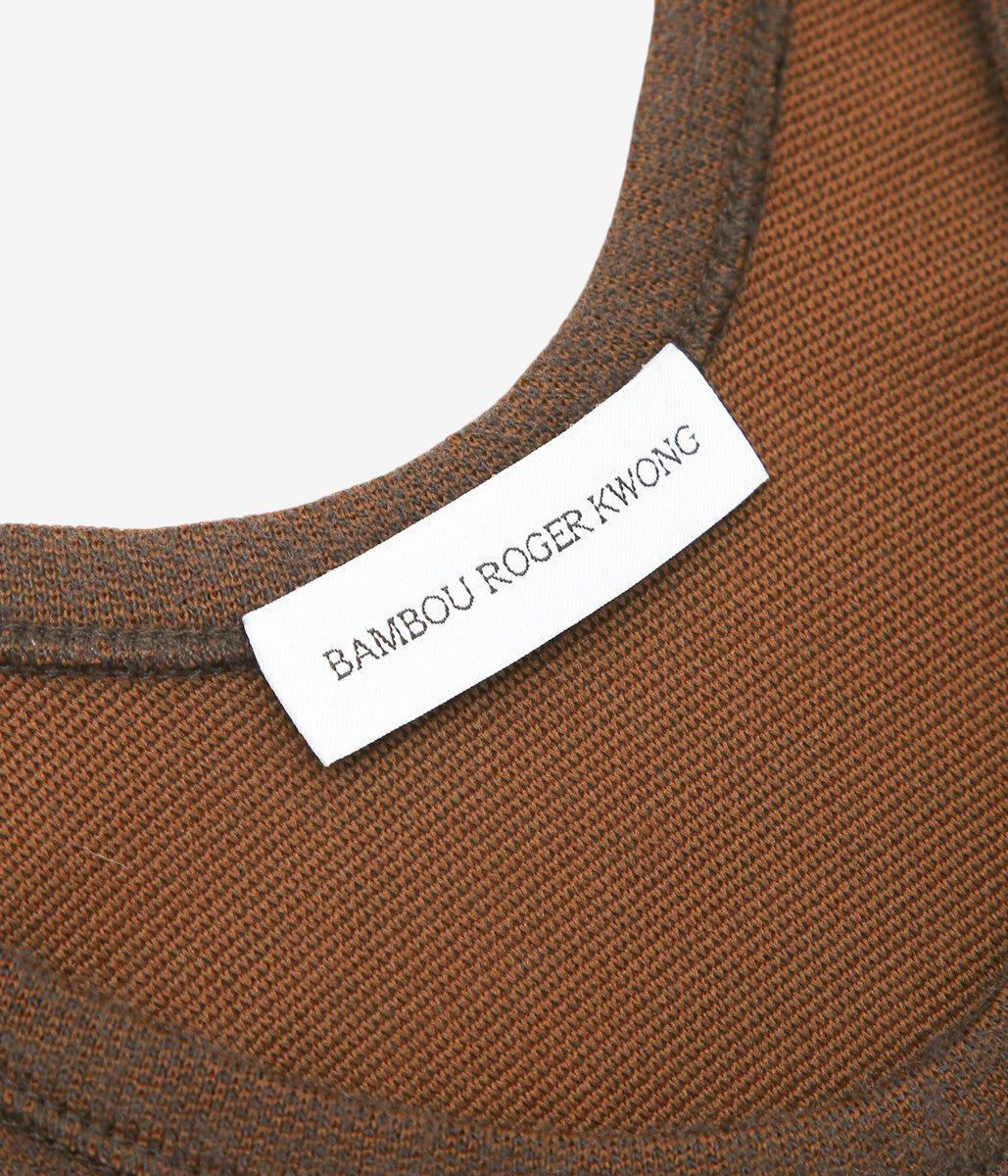 BAMBOU ROGER KWONG ''ROUND NECK TOP'' (MOLE)