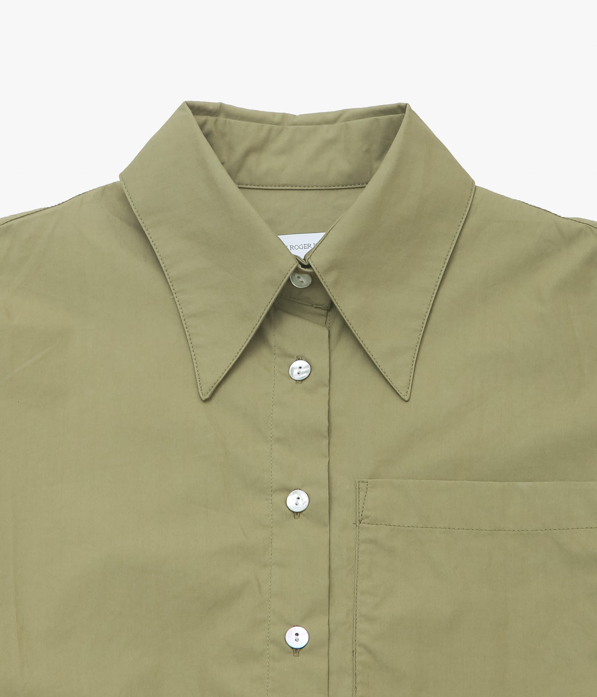 BAMBOU ROGER KWONG "SHIRT/COTTON POPLIN BCI" (AVOCADO)