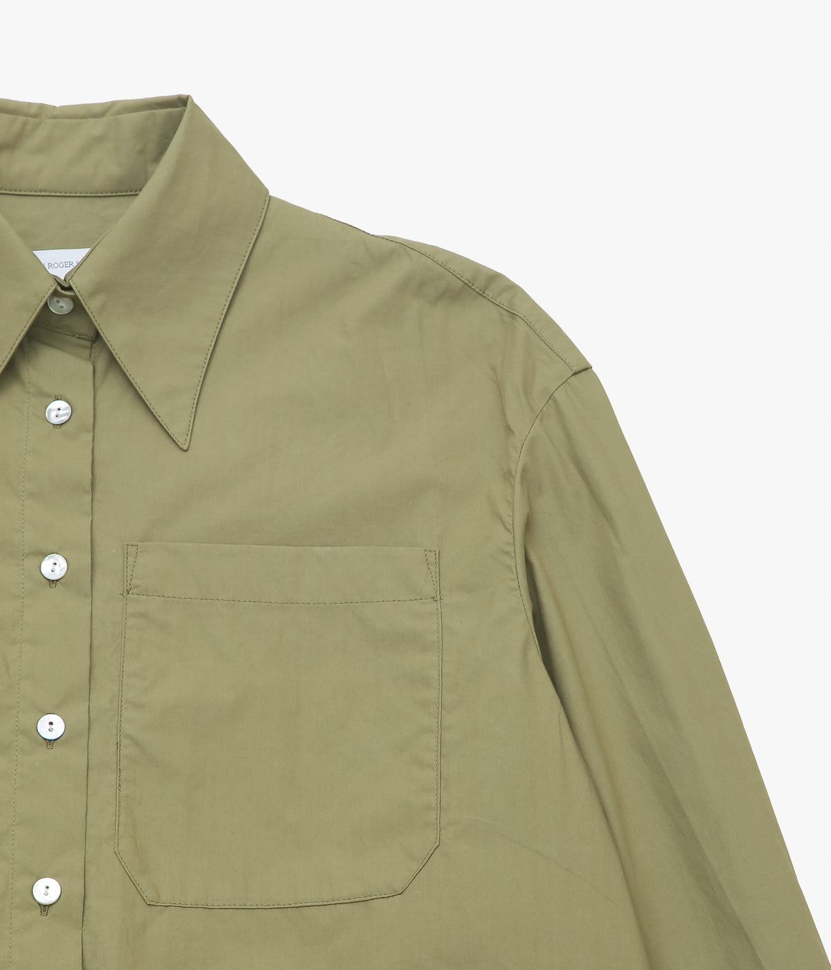 BAMBOU ROGER KWONG "SHIRT/COTTON POPLIN BCI" (AVOCADO)