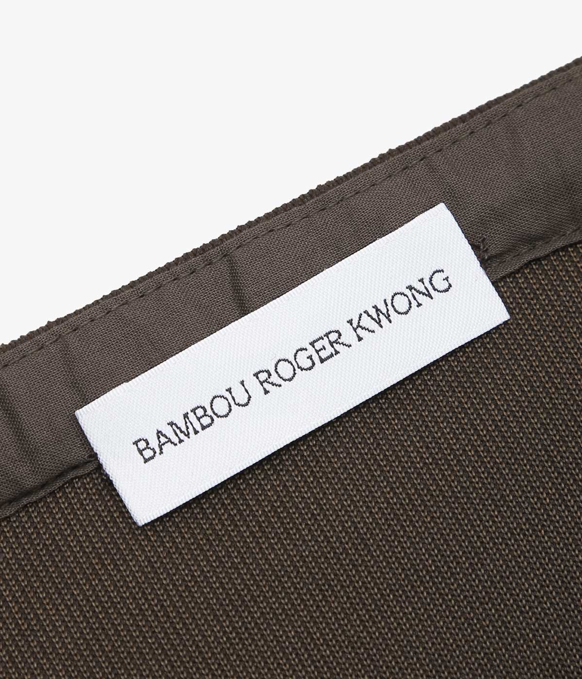 BAMBOU ROGER KWONG ''SKIRT/COMPACT LUSTRE JERSEY'' (CHOCOLATE)