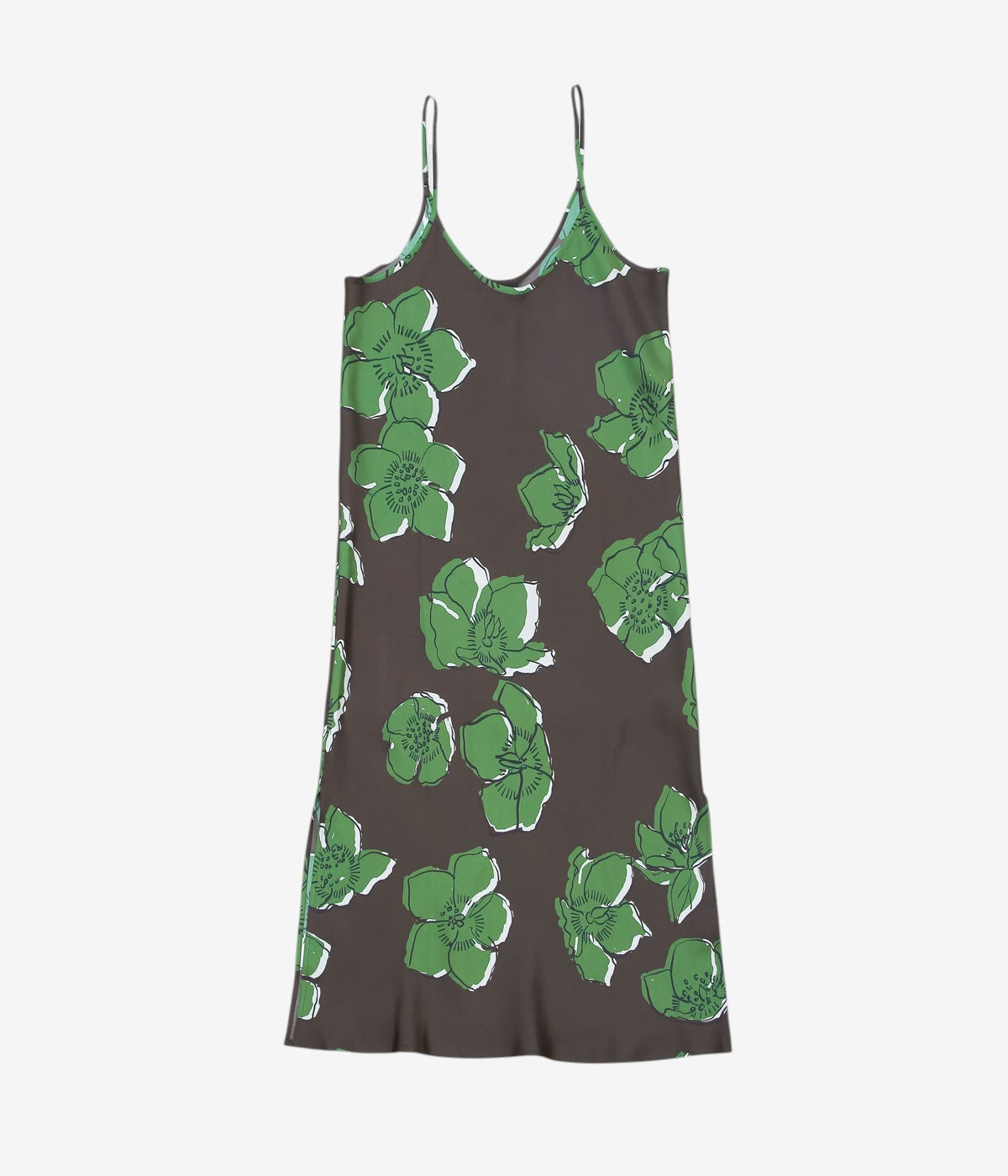 BANANATIME ''BIAS SLIPDRESS'' ( WINTER ROSE CHOCOLATE)
