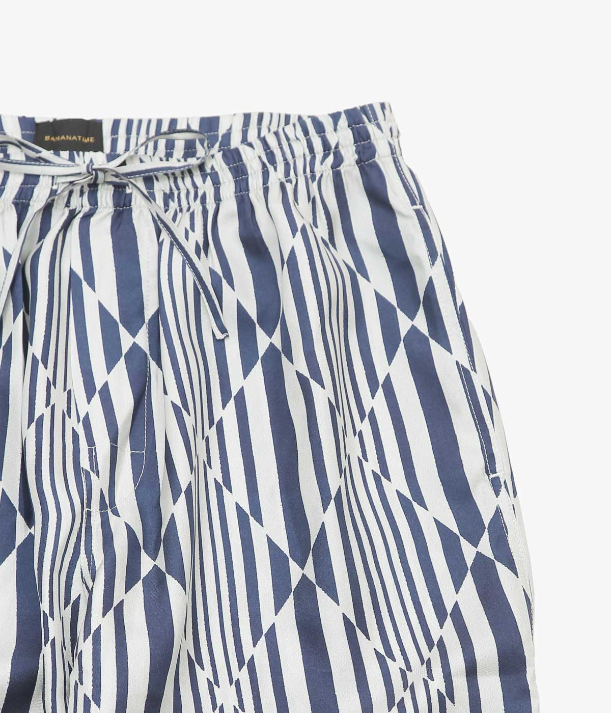 BANANATIME ''EASY PANT'' (PRISM RHYTHM ECRU NAVY)