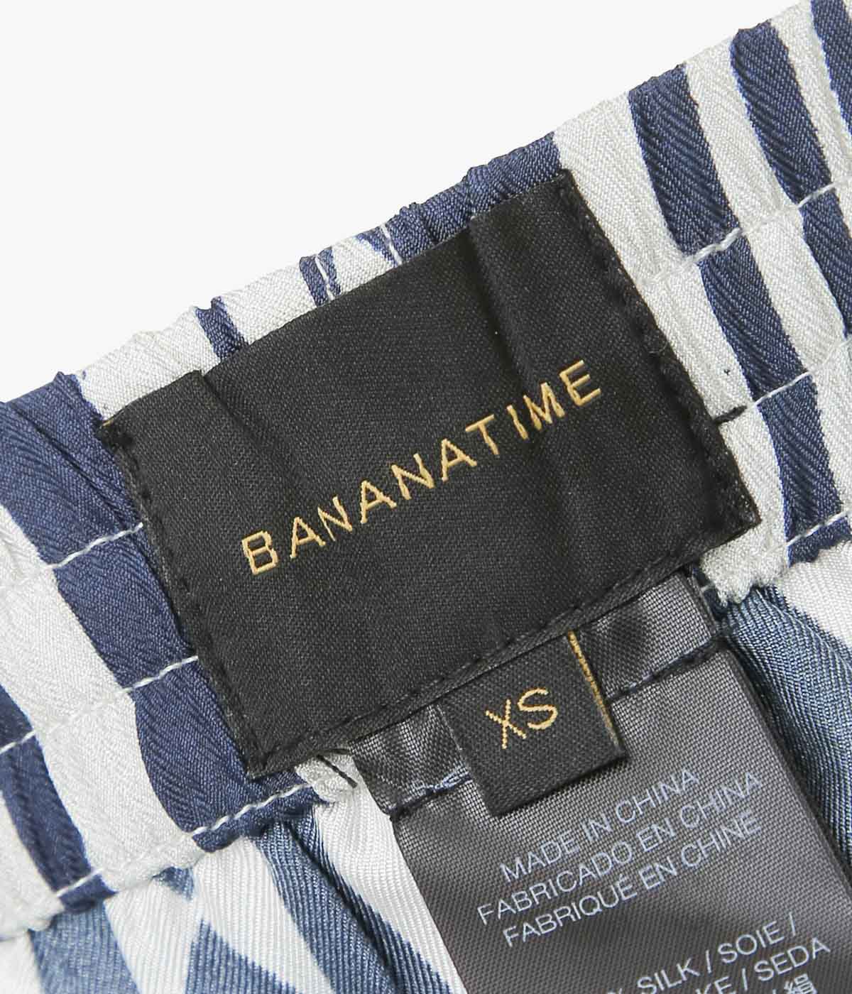 BANANATIME ''EASY PANT'' (PRISM RHYTHM ECRU NAVY)