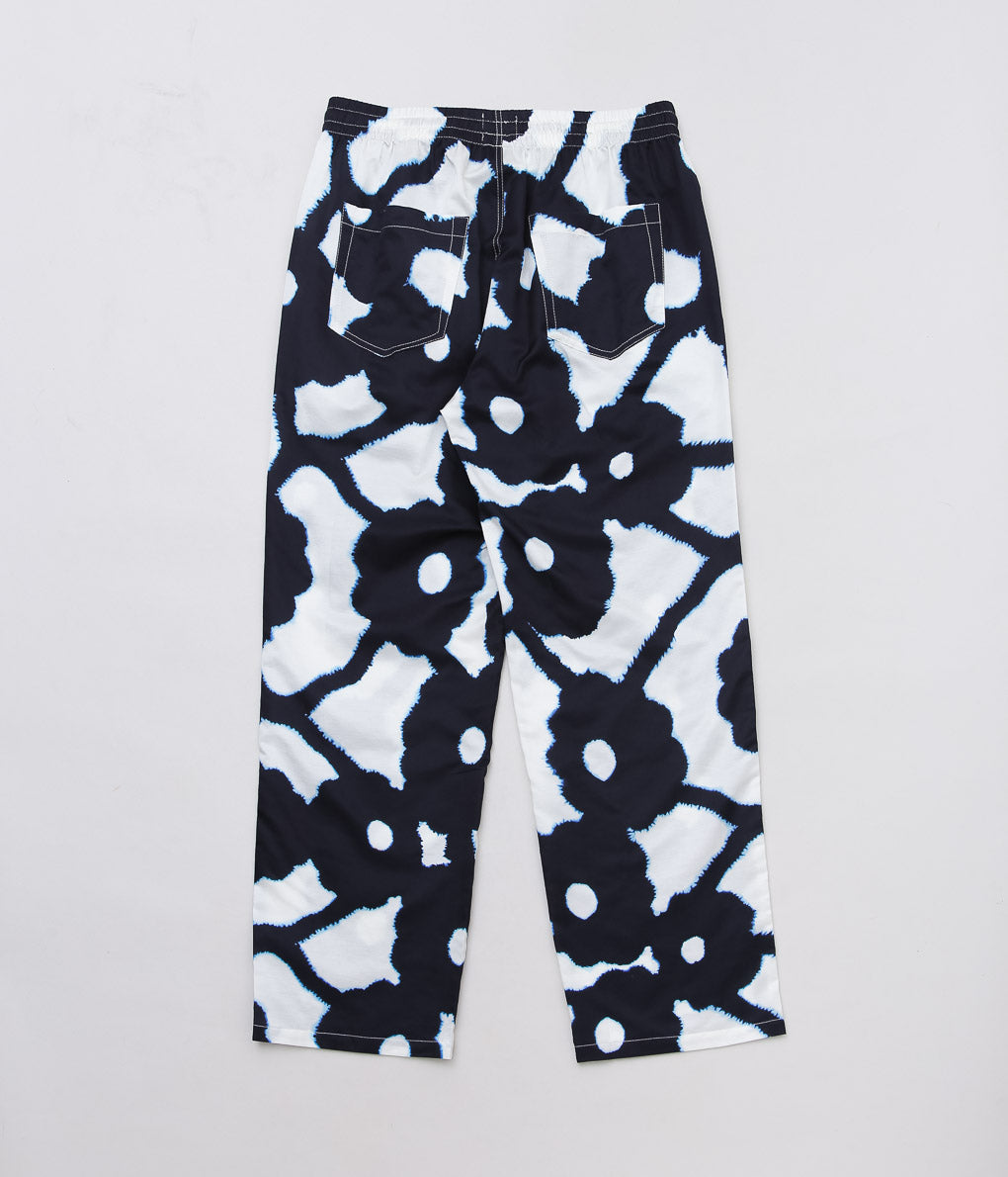 BANANATIME ''RELAX 2 PANT''(BLEEDING FLOWERS ECRUBLACK)