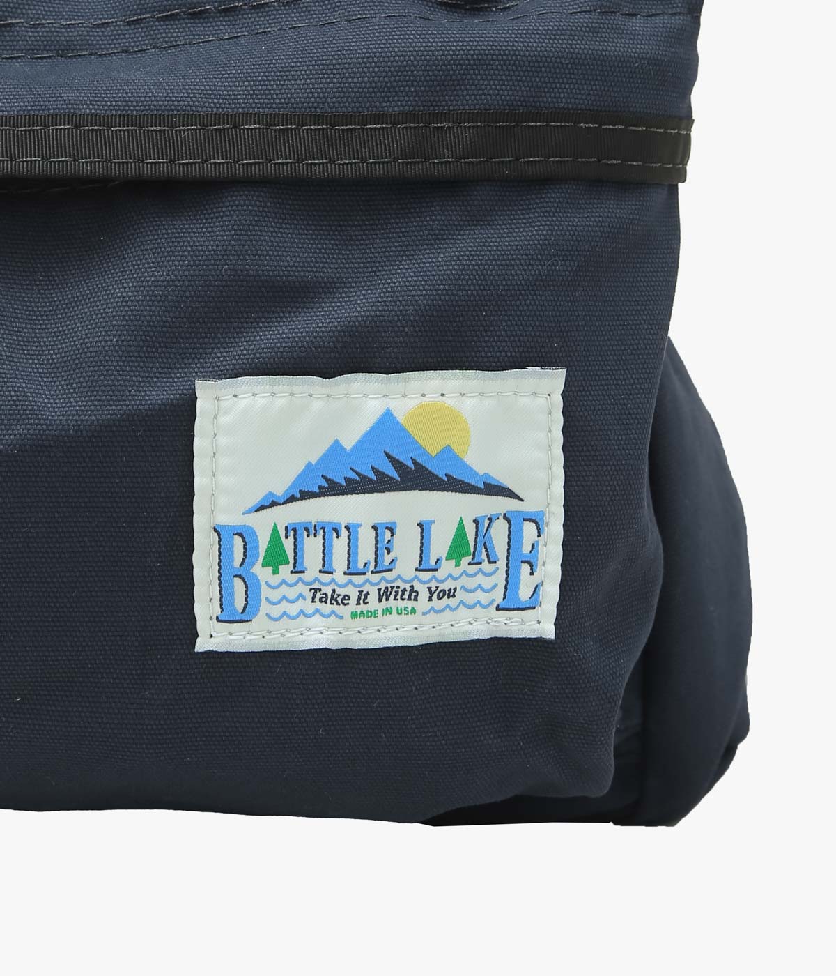 BATTLE LAKE ''RAINBOW DAYPACK(CANVAS)'' (NAVY)