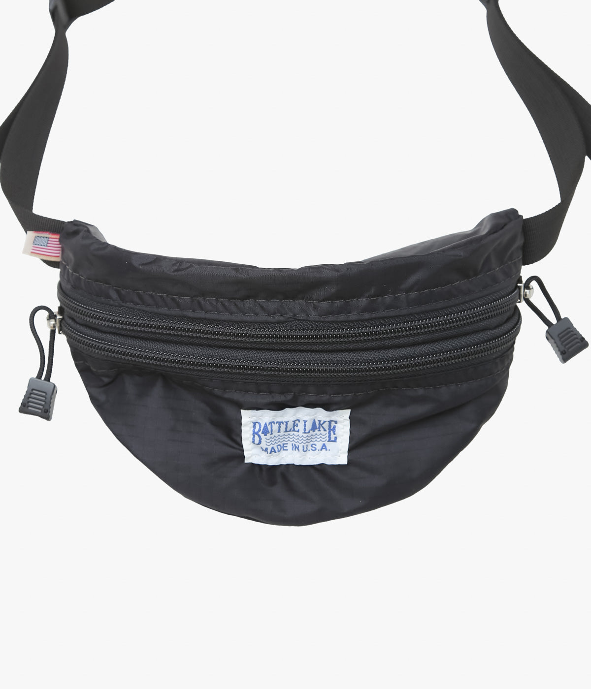 BATTLE LAKE ''WAIST POUCH(RIPSTOP)'' (BLACK)