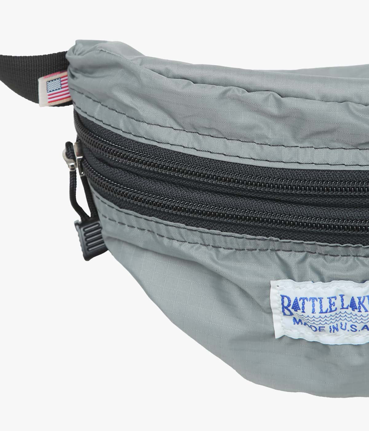 BATTLE LAKE ''WAIST POUCH(RIPSTOP)'' (SILVER)