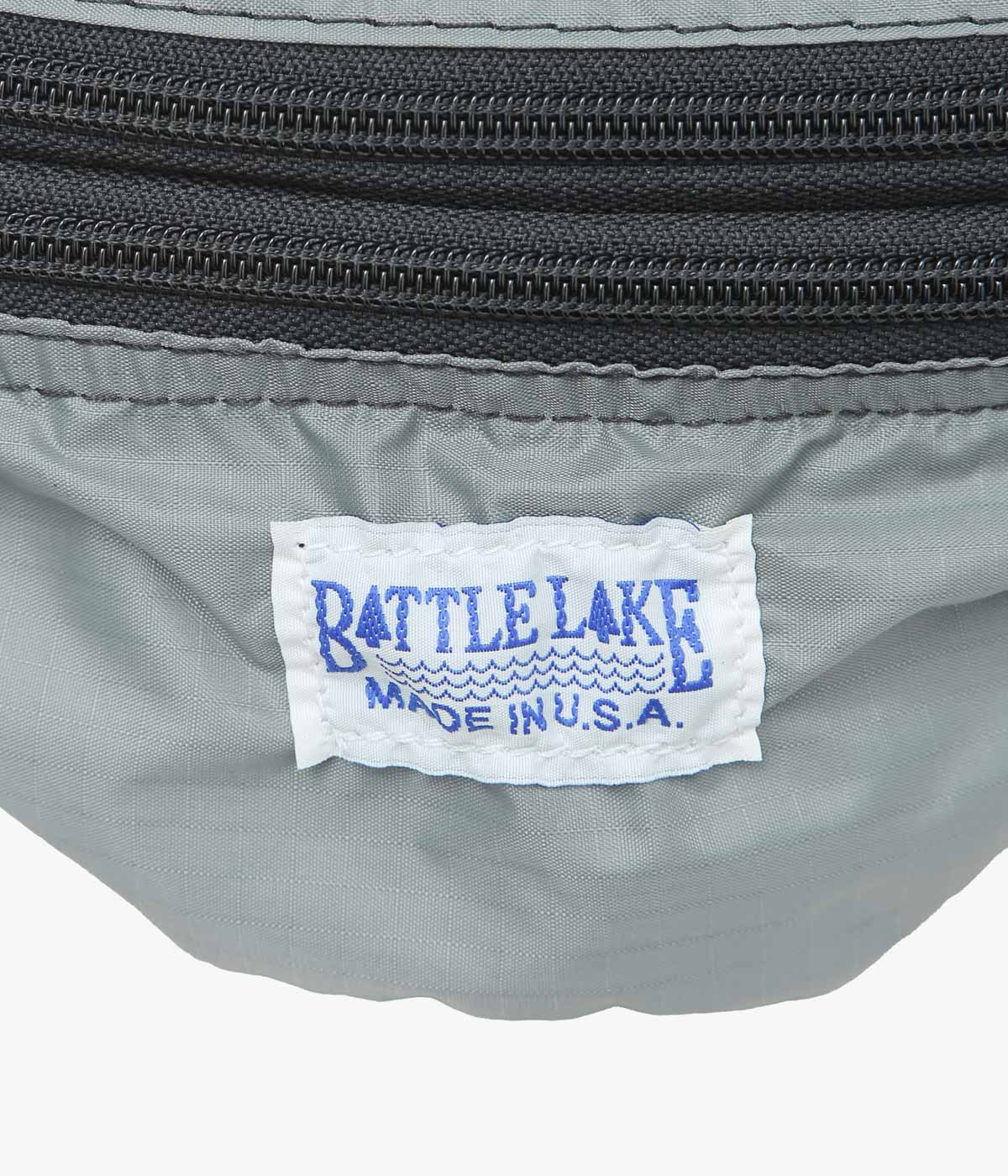 BATTLE LAKE ''WAIST POUCH(RIPSTOP)'' (SILVER)
