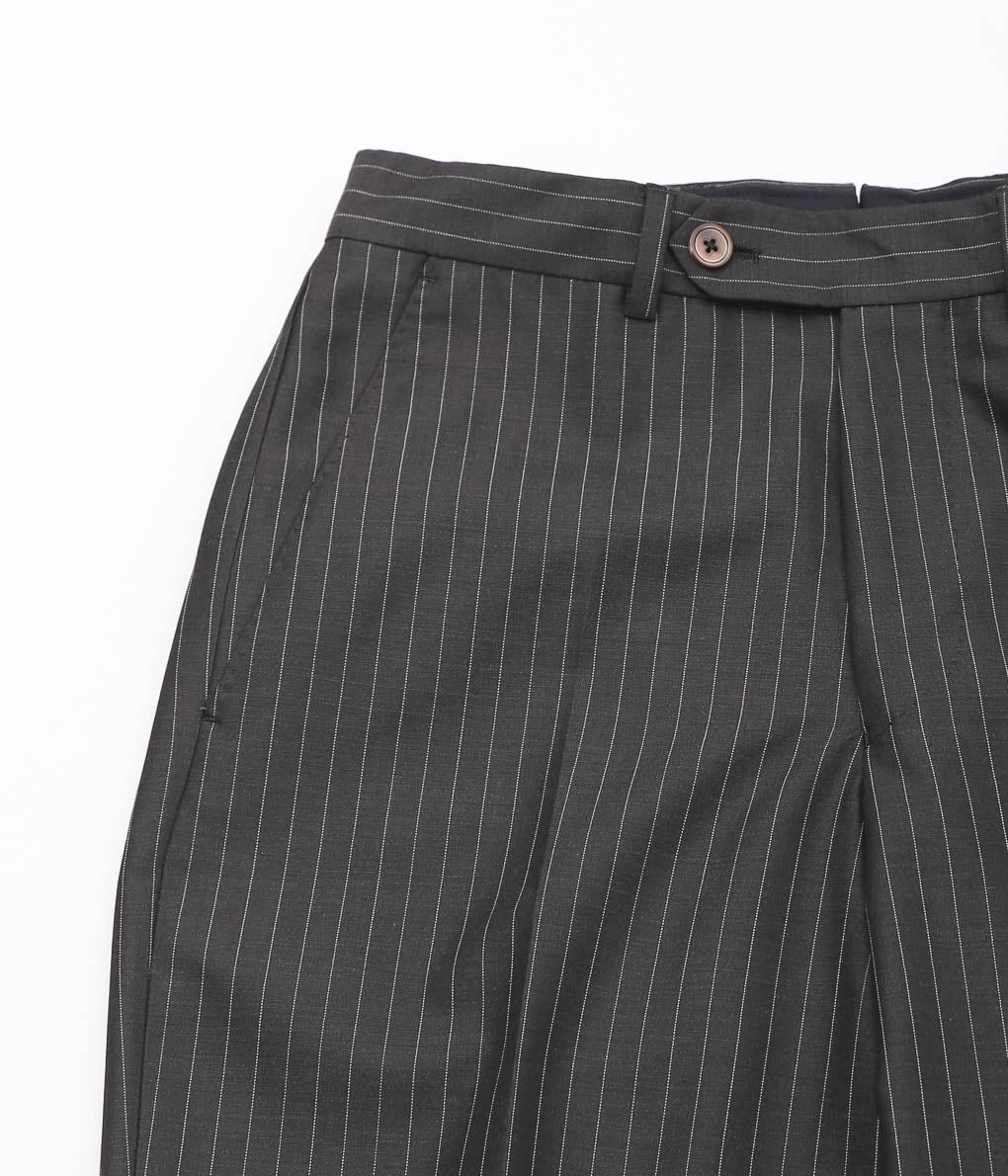 BIBOJA ''FLARE NO PLEATS (4002/STRIPE)'' (D.BROWN)