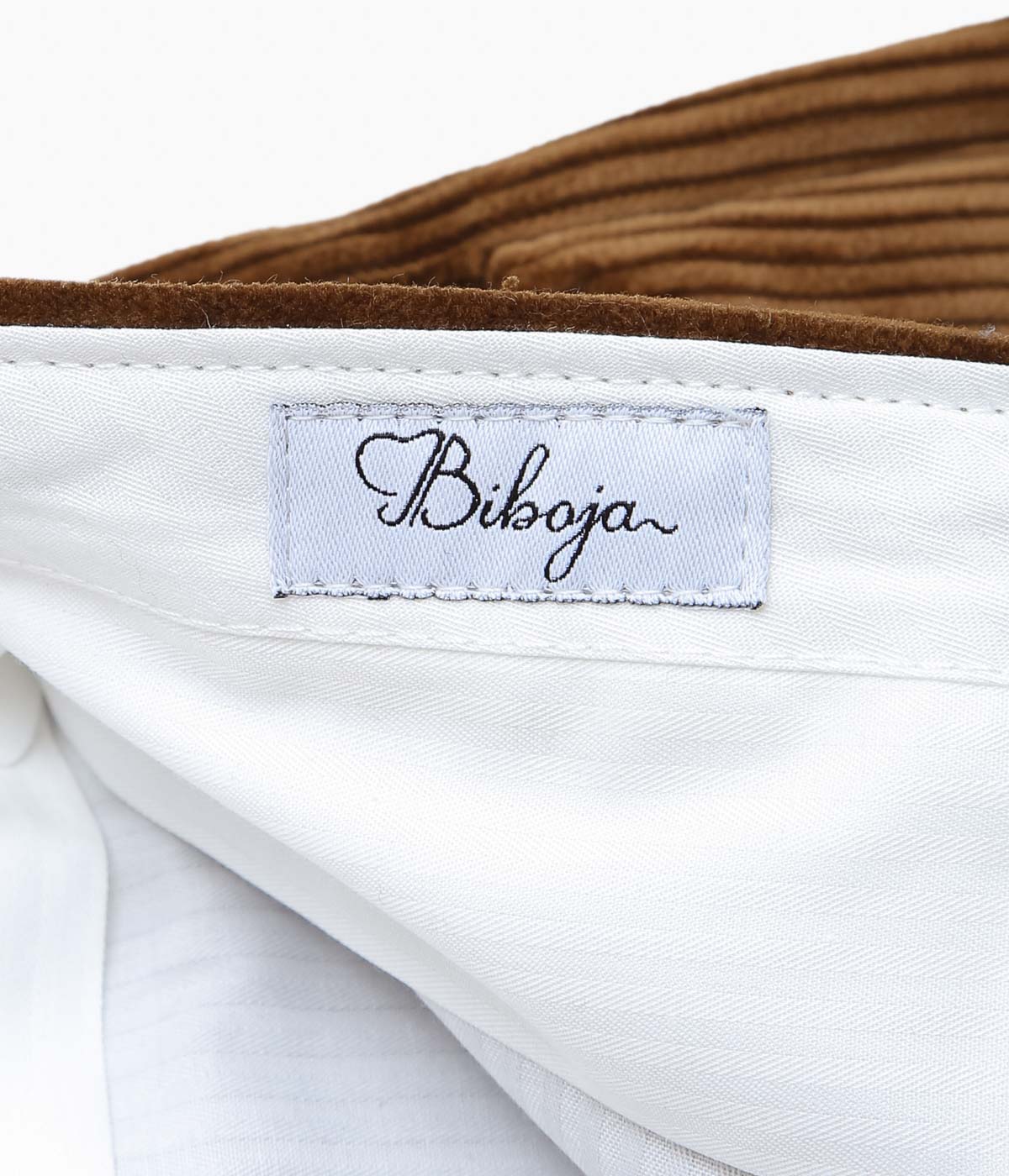 BIBOJA ''FLARE NO PLEATS'' (TAN)