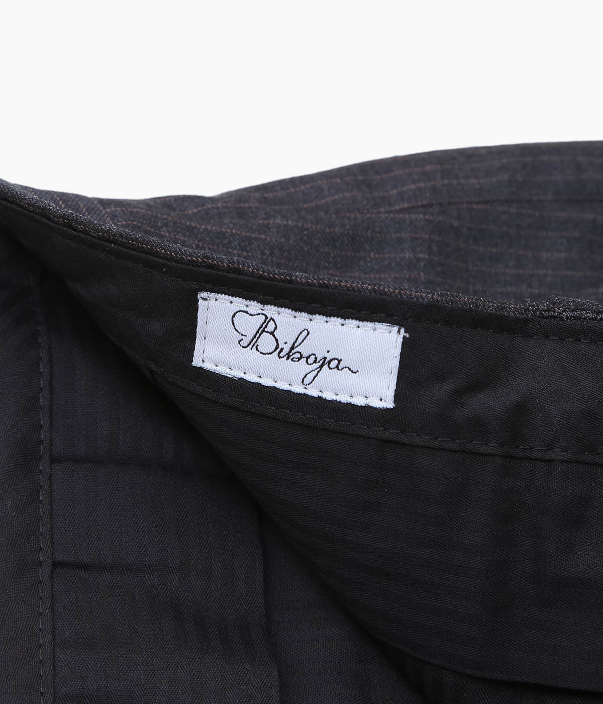 BIBOJA ''HIGH STRAIGHT BAGGY NO PLEATS'' (C.GRAY)