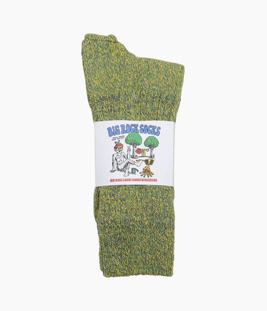 BIG ROCK CANDY MOUNTAINEERING ''BIG ROCK WOOL SOCK'' (LEMON LIME)