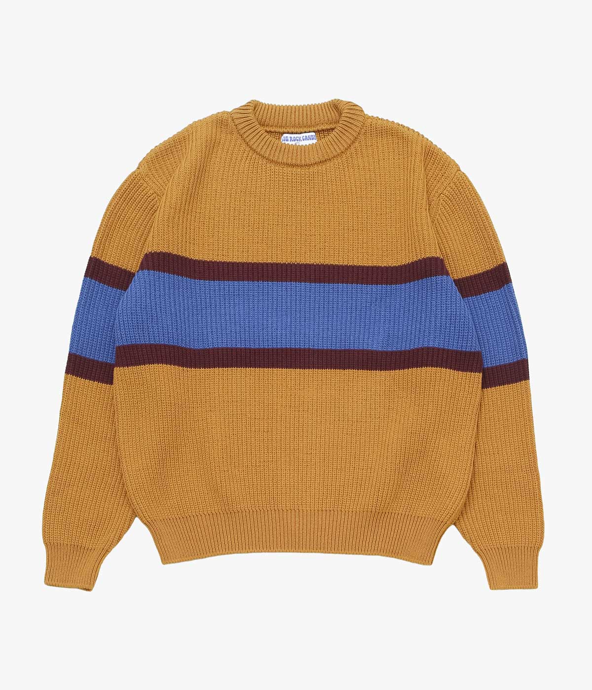 BIG ROCK CANDY MOUNTAINEERING ''CAMP 4 SWEATER'' (GRAHAM CRACKER STRIPE)