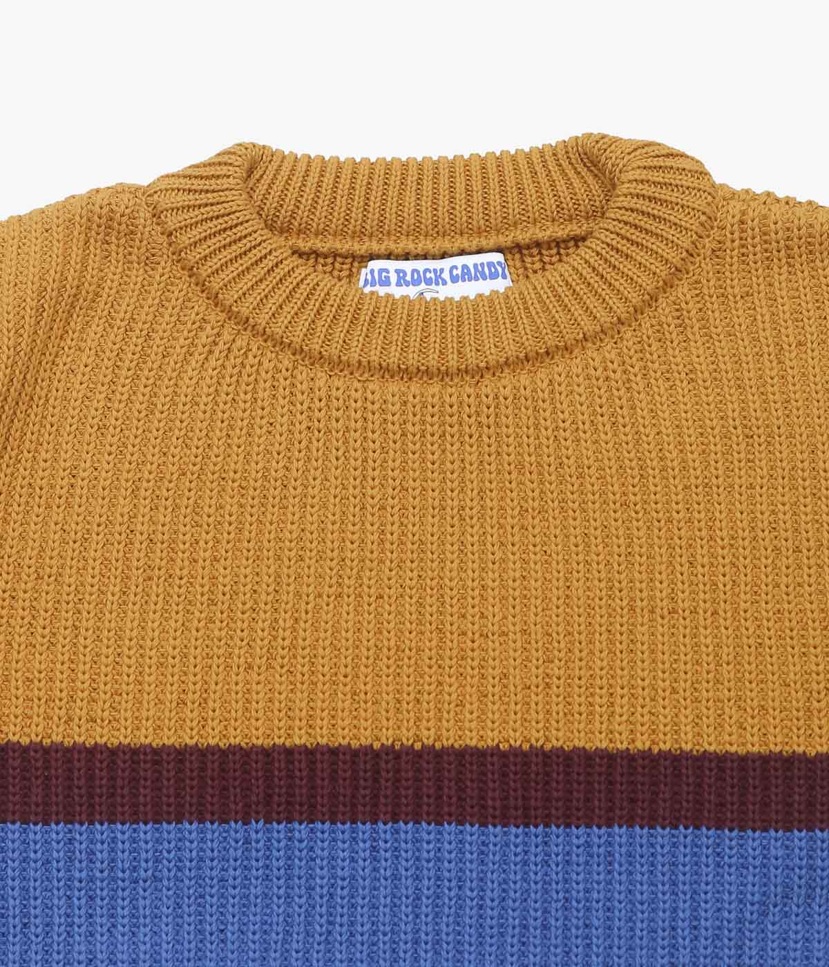 BIG ROCK CANDY MOUNTAINEERING ''CAMP 4 SWEATER'' (GRAHAM CRACKER STRIPE)