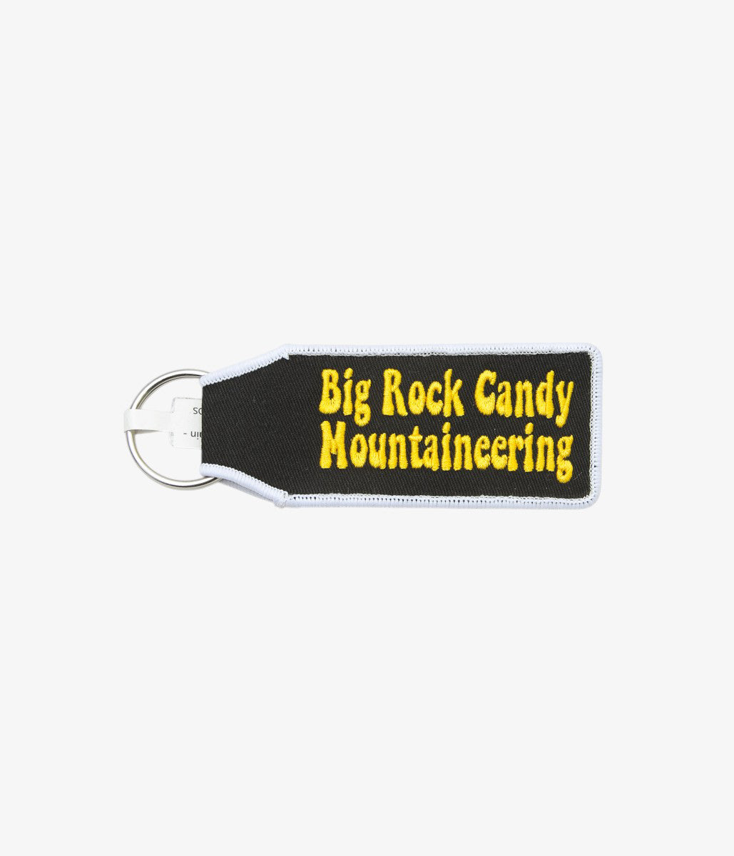 BIG ROCK CANDY  MOUNTAINEERING ''CORE PATCH KEYCHAIN'' (BLACK RICORICE)