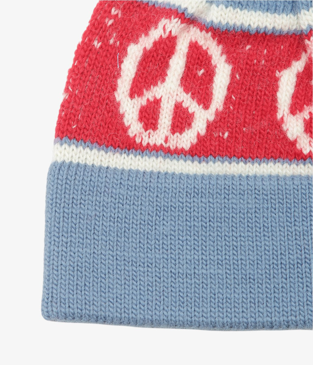 BIG ROCK CANDY  MOUNTAINEERING ''STOWE PEACE BEANIE'' (BLUE FROST)