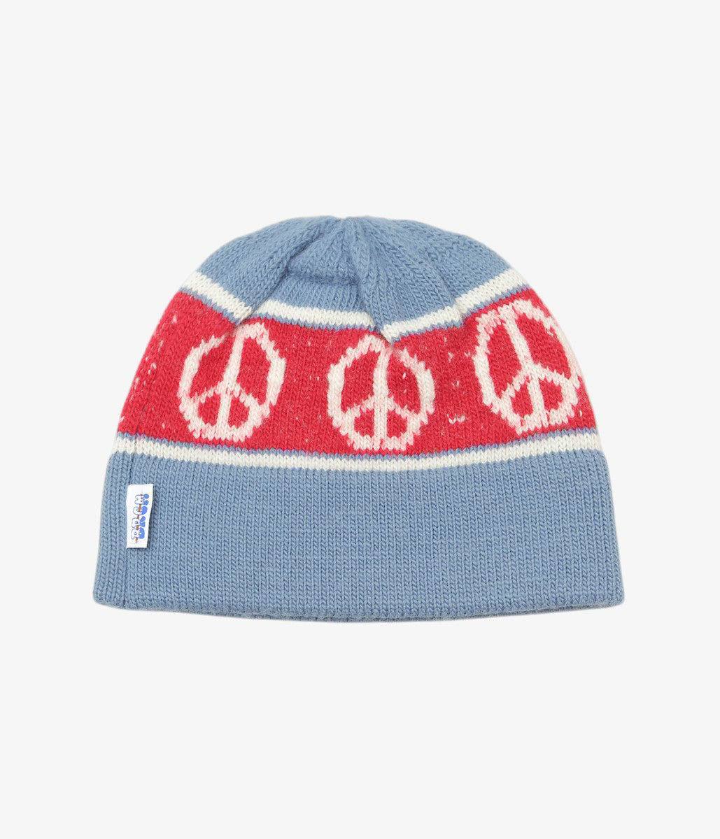 BIG ROCK CANDY  MOUNTAINEERING ''STOWE PEACE BEANIE'' (BLUE FROST)