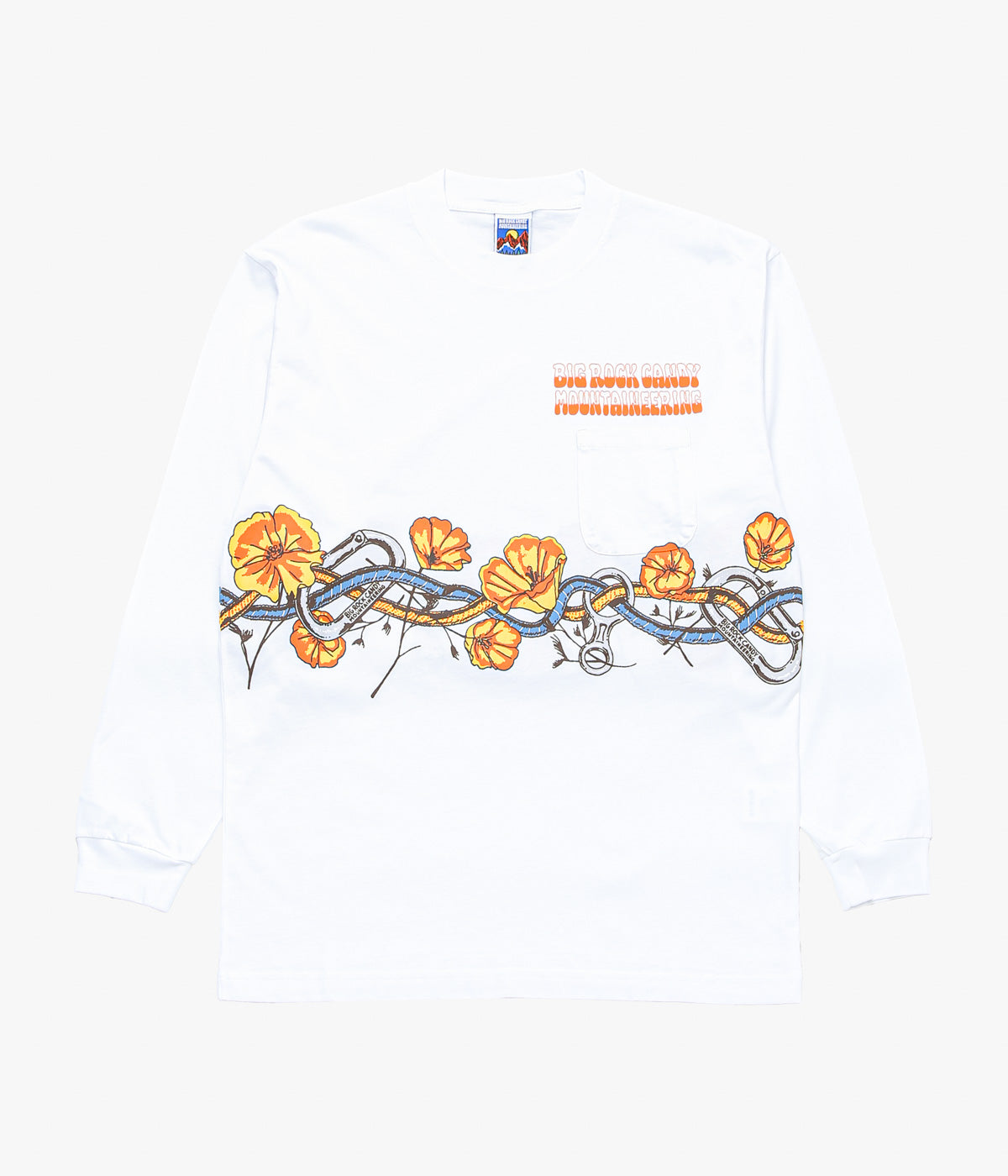 BIG ROCK CANDY MOUNTAINEERING "VALLEY FLOOR LONG SLEEVE TEE" (MILK)