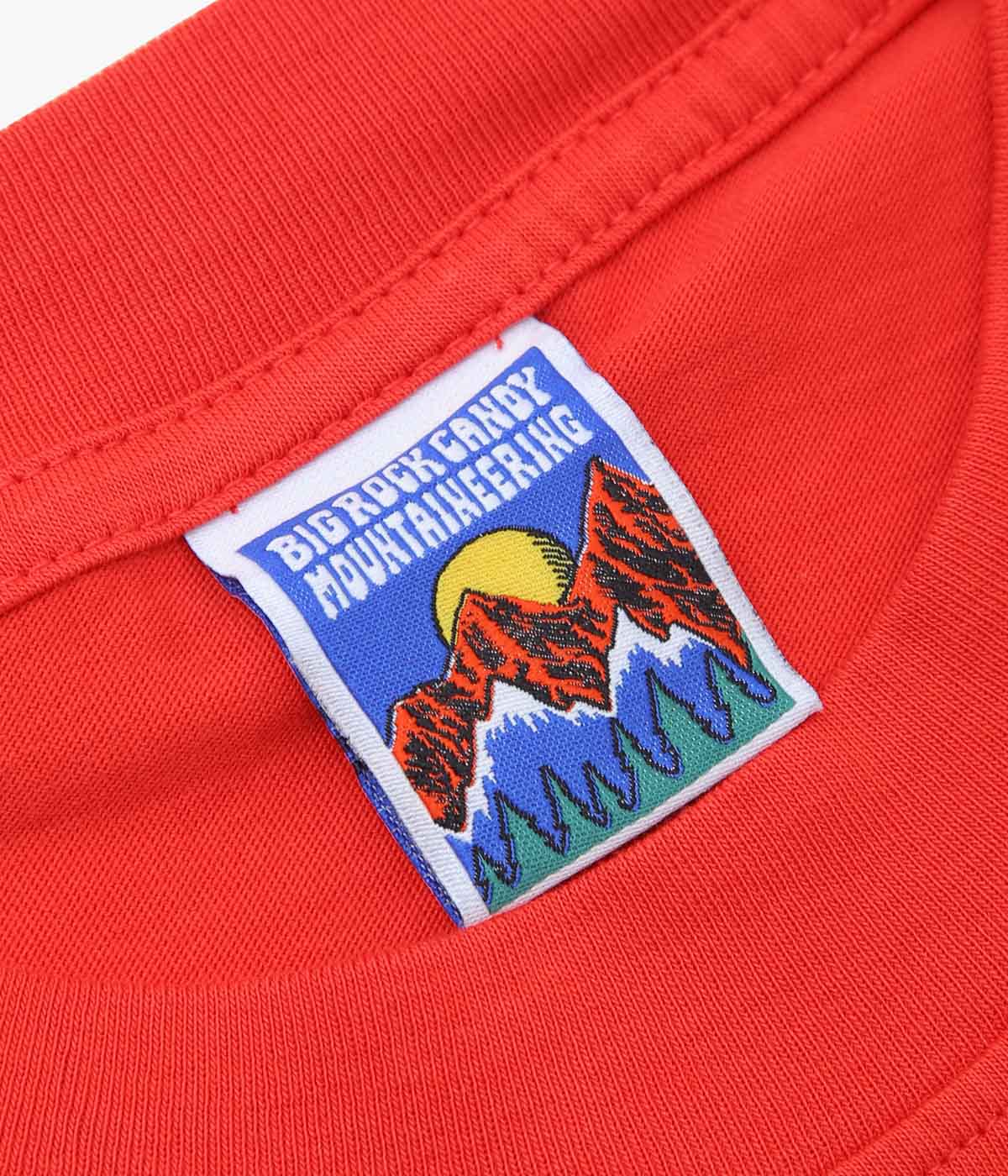 BIG ROCK CANDY MOUNTAINEERING ''VALLEY FLOOR LONG SLEEVE TEE'' (TOMATO)