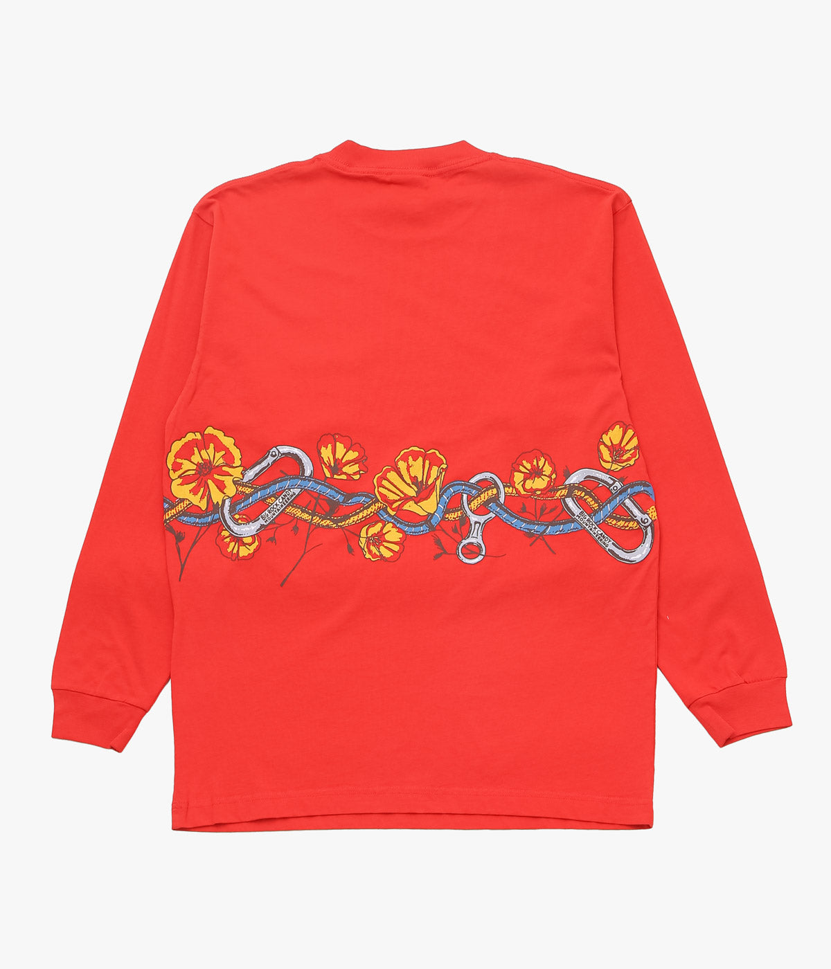 BIG ROCK CANDY MOUNTAINEERING ''VALLEY FLOOR LONG SLEEVE TEE'' (TOMATO)
