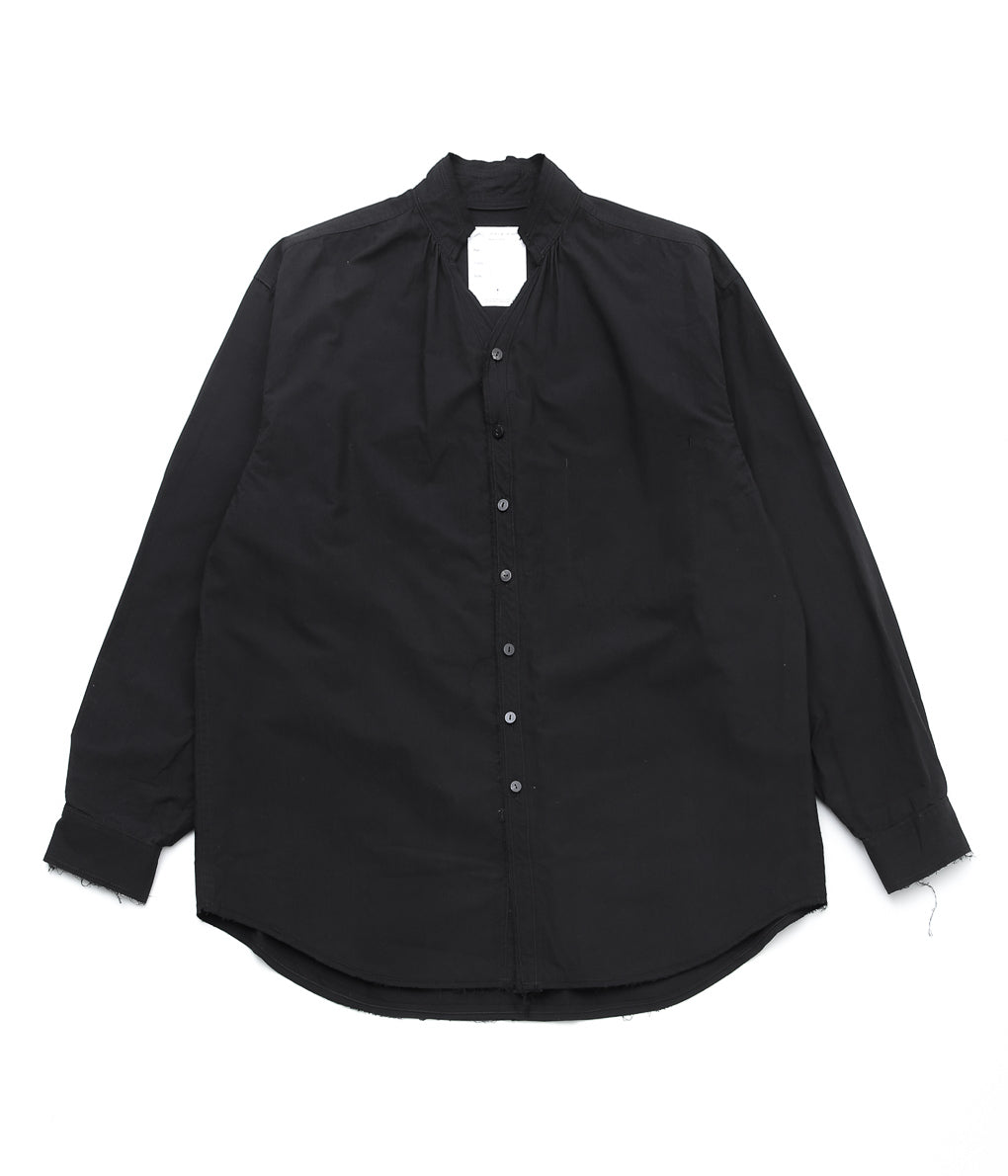 BLACKBIRD ''CUT OFF COLLAR SHIRT'' (BLACK)