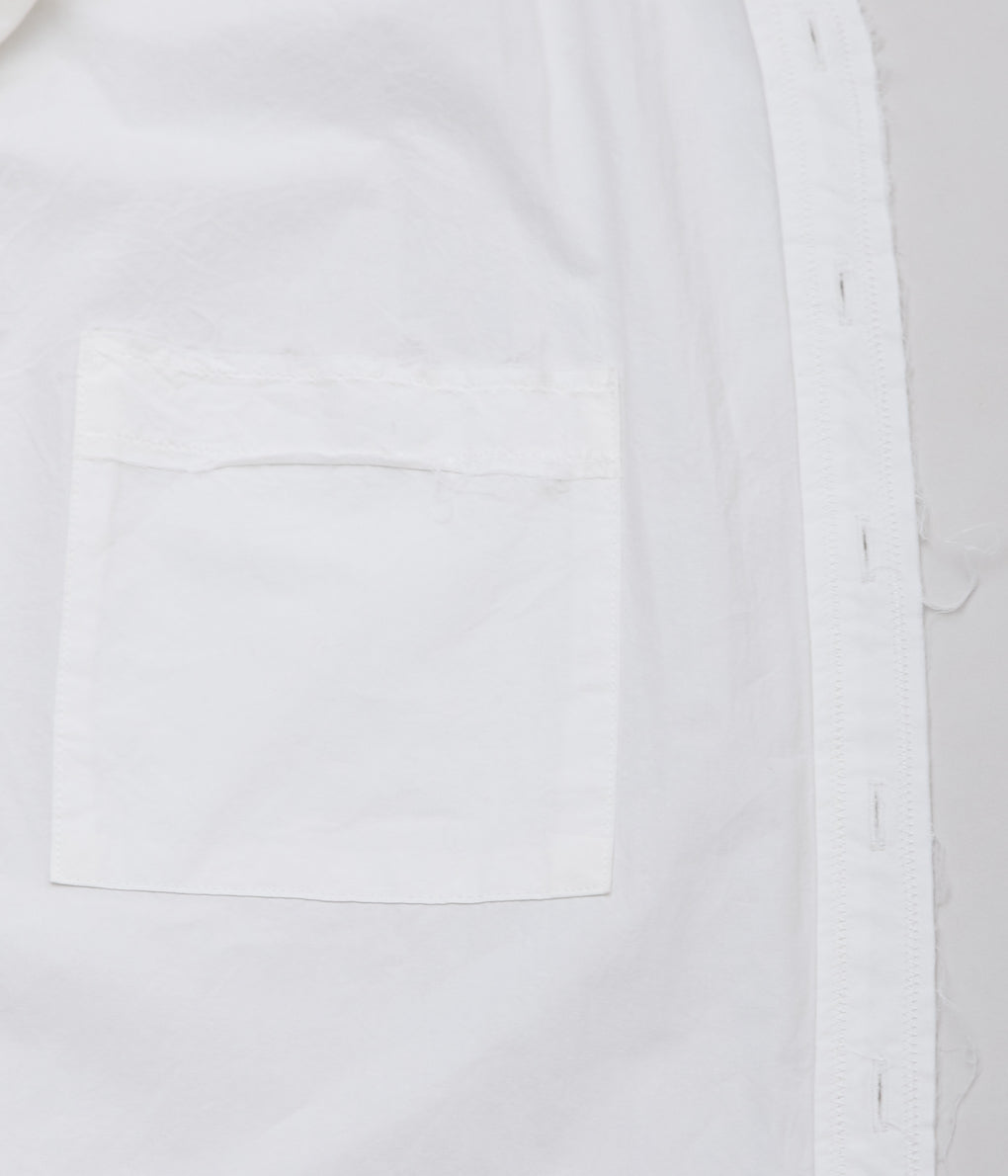 BLACKBIRD ''CUT OFF COLLAR SHIRT'' (WHITE)