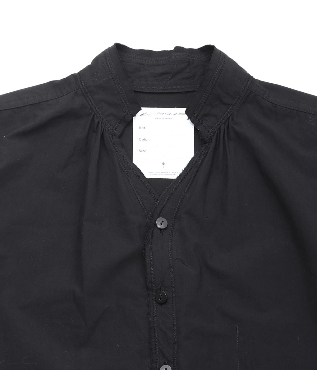 BLACKBIRD ''CUT OFF COLLAR SHIRT'' (BLACK)