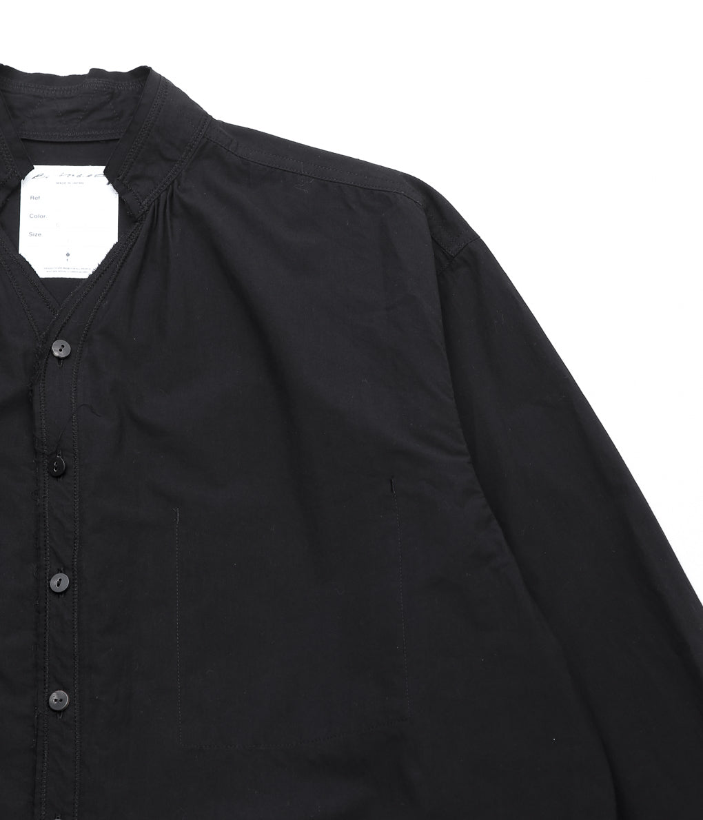 BLACKBIRD ''CUT OFF COLLAR SHIRT'' (BLACK)