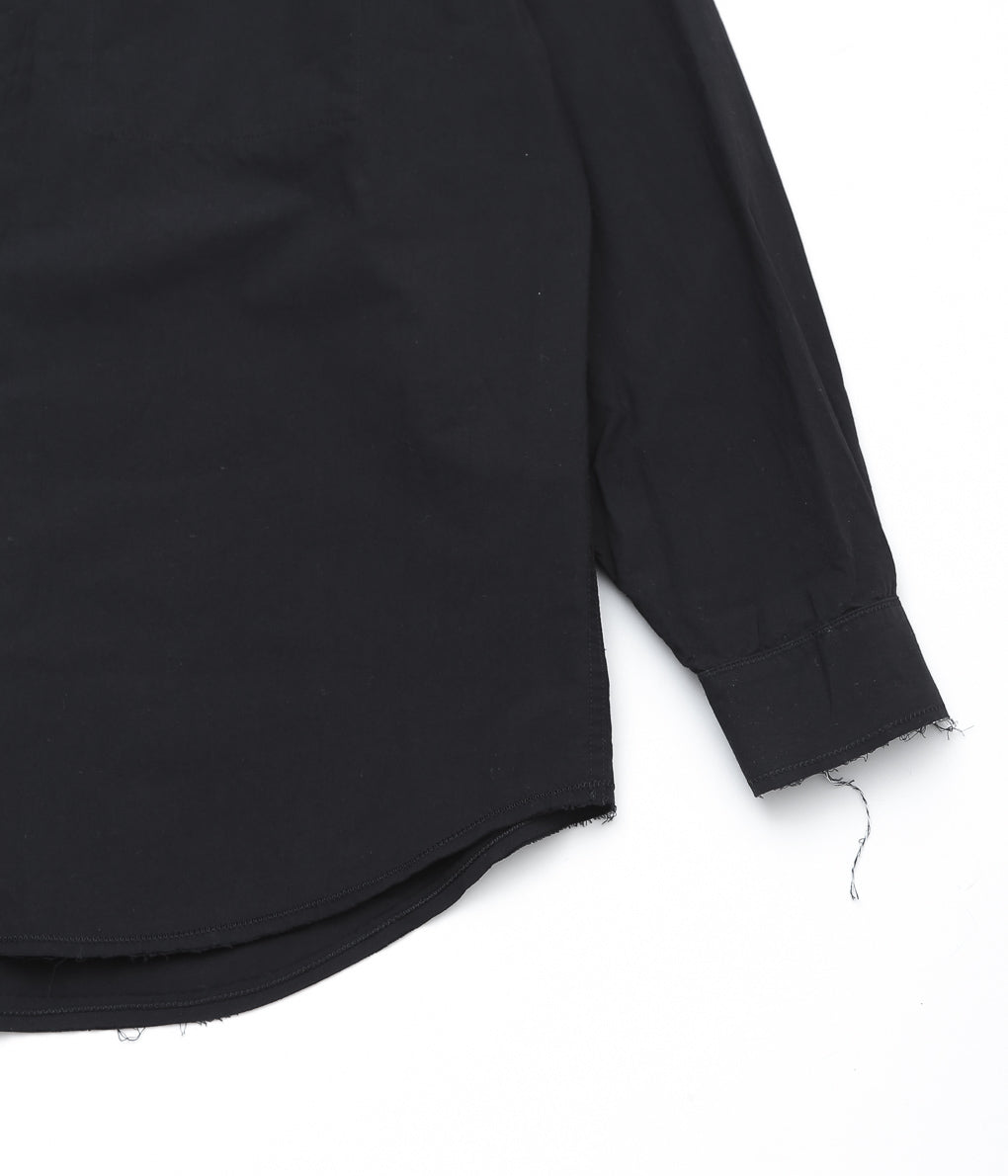 BLACKBIRD ''CUT OFF COLLAR SHIRT'' (BLACK)