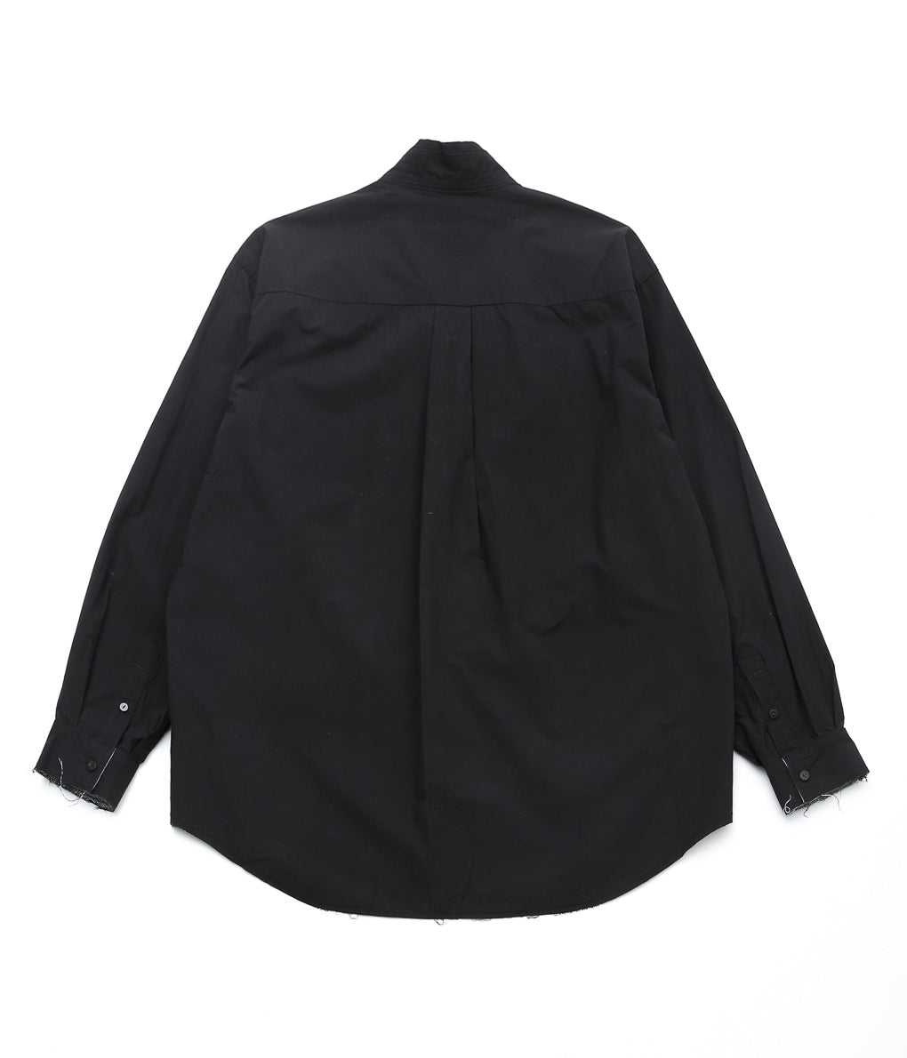 BLACKBIRD ''CUT OFF COLLAR SHIRT'' (BLACK)